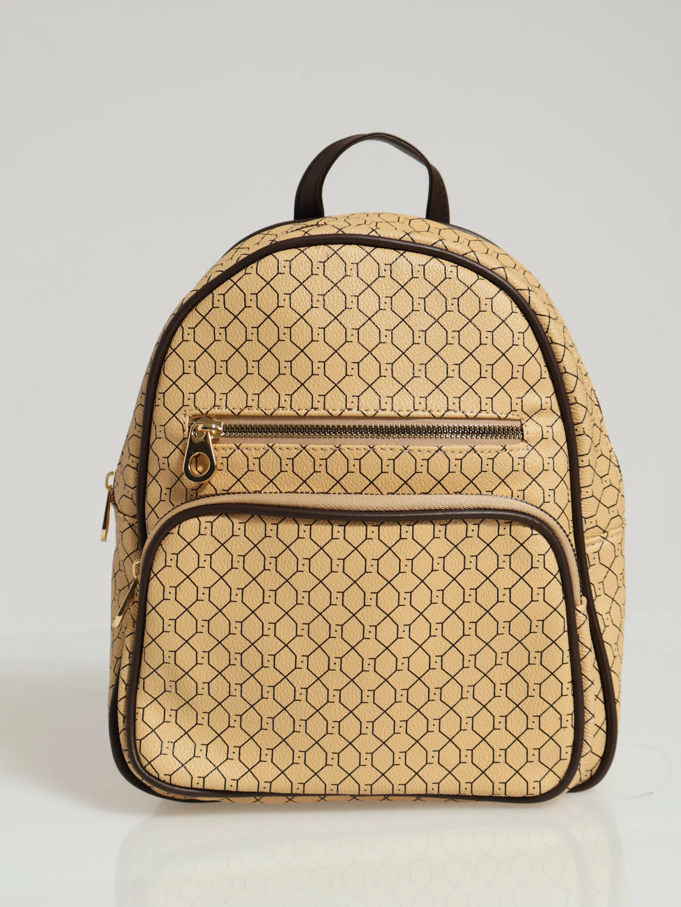 Monogram Neutral Backpack - Brown