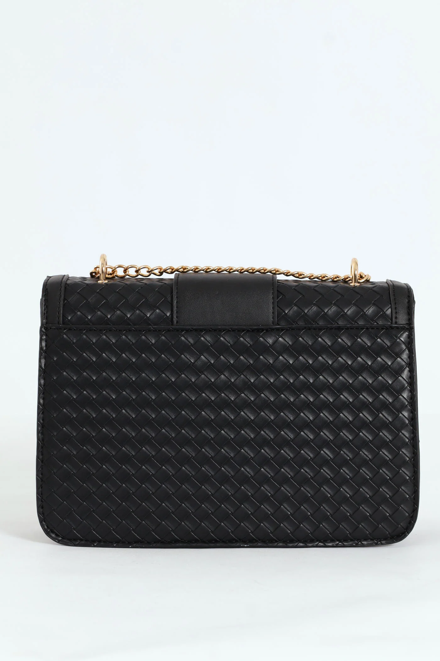 Monogram Plague Woven Satchel Bag - Black - Image 4