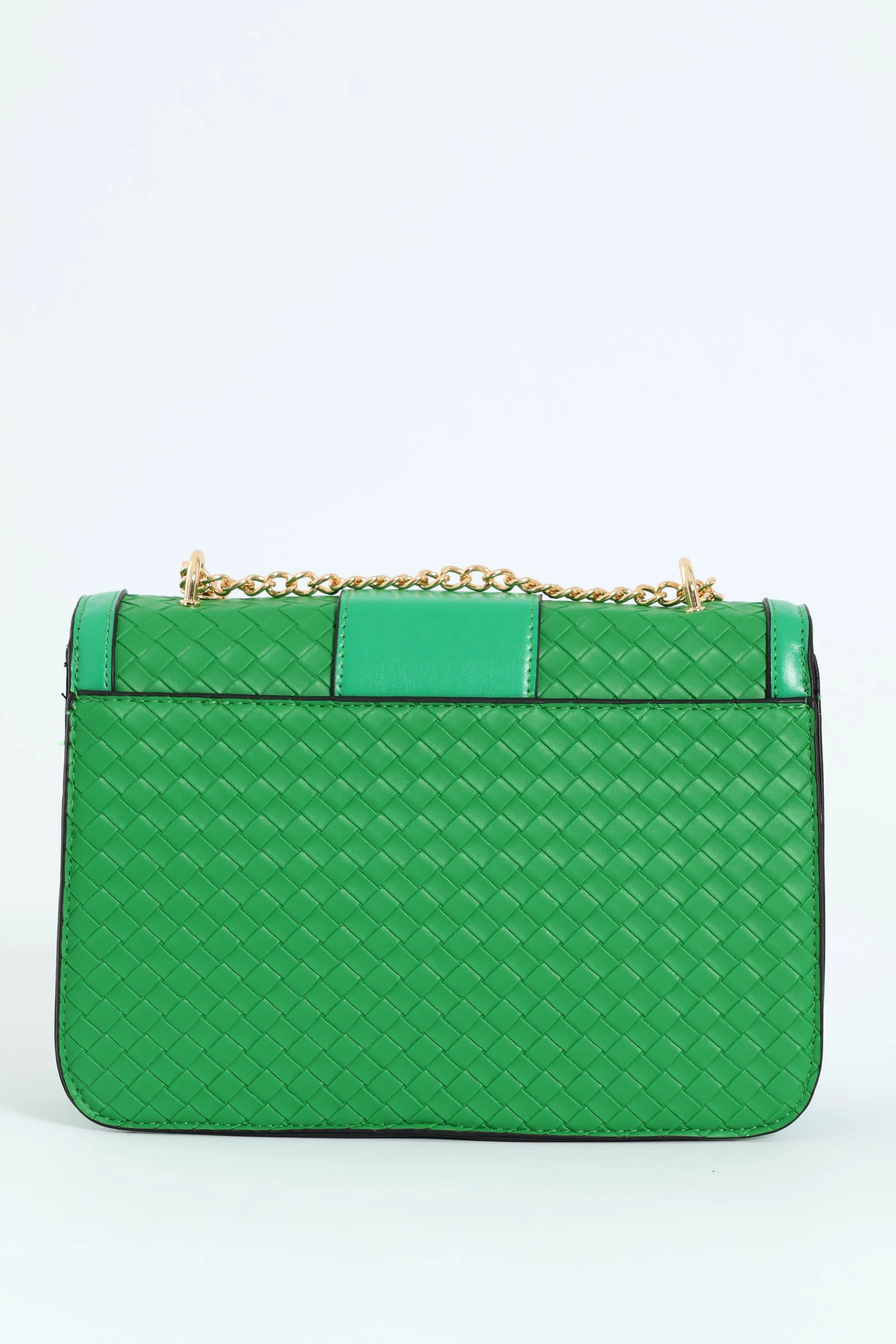Monogram Plague Woven Satchel Bag - Green - Image 3