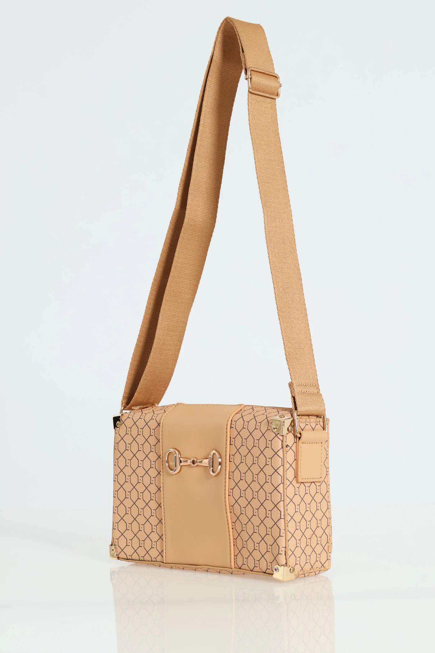Monogram Plaque Messenger Bag - Multi - Image 4