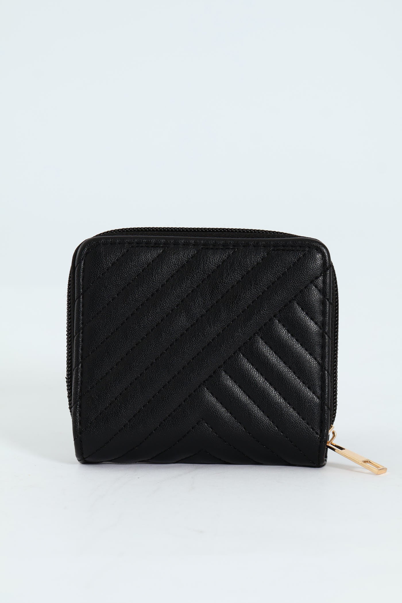 Monogram Plaque Zip And Compartment Wallet - Black - Image 4