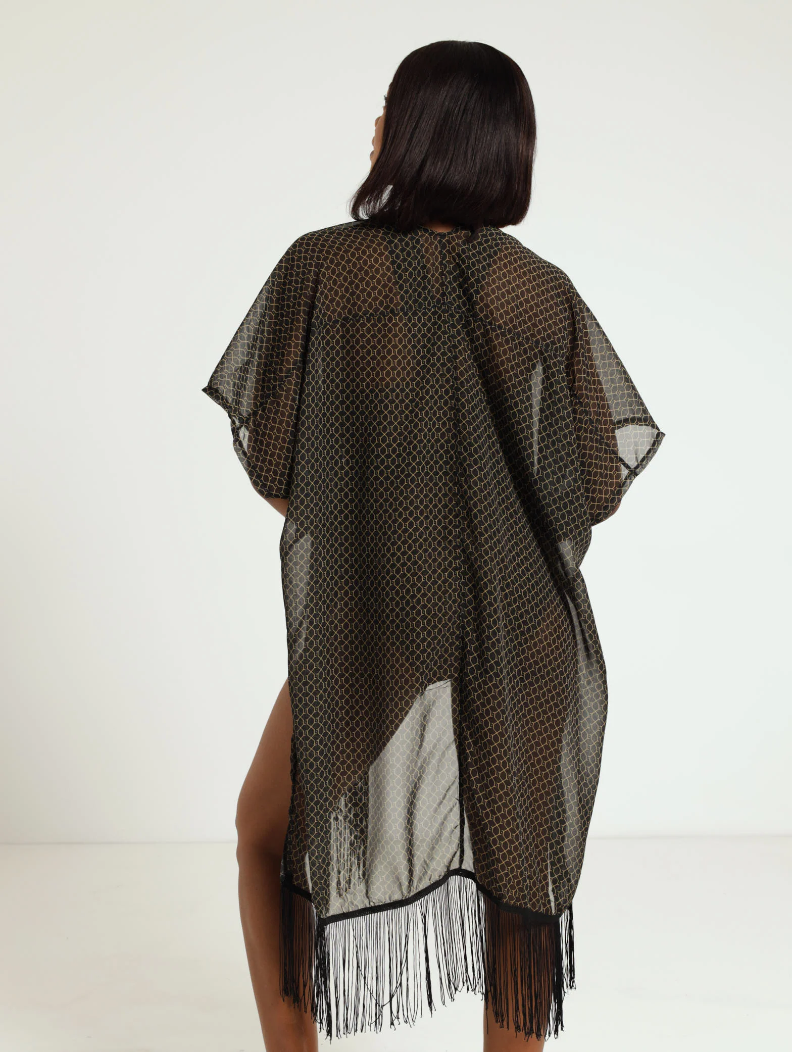 Monogram Print Kimono - Image 3
