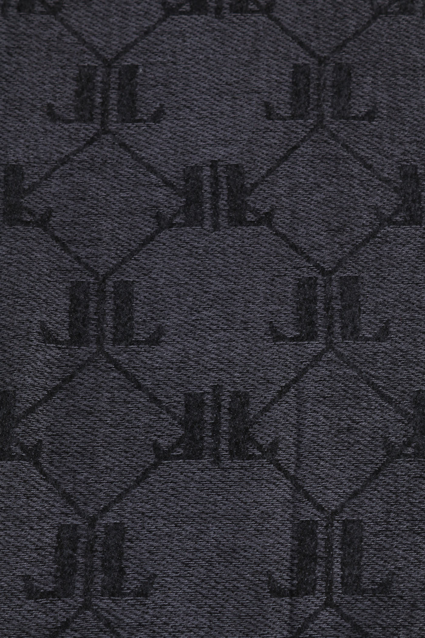 Monogram Printed Winter Scarf - Black - Image 3