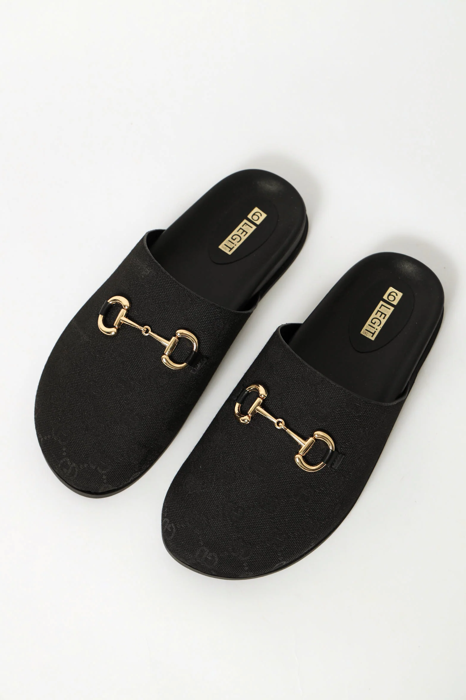 Moulded Monogram Clog - Black