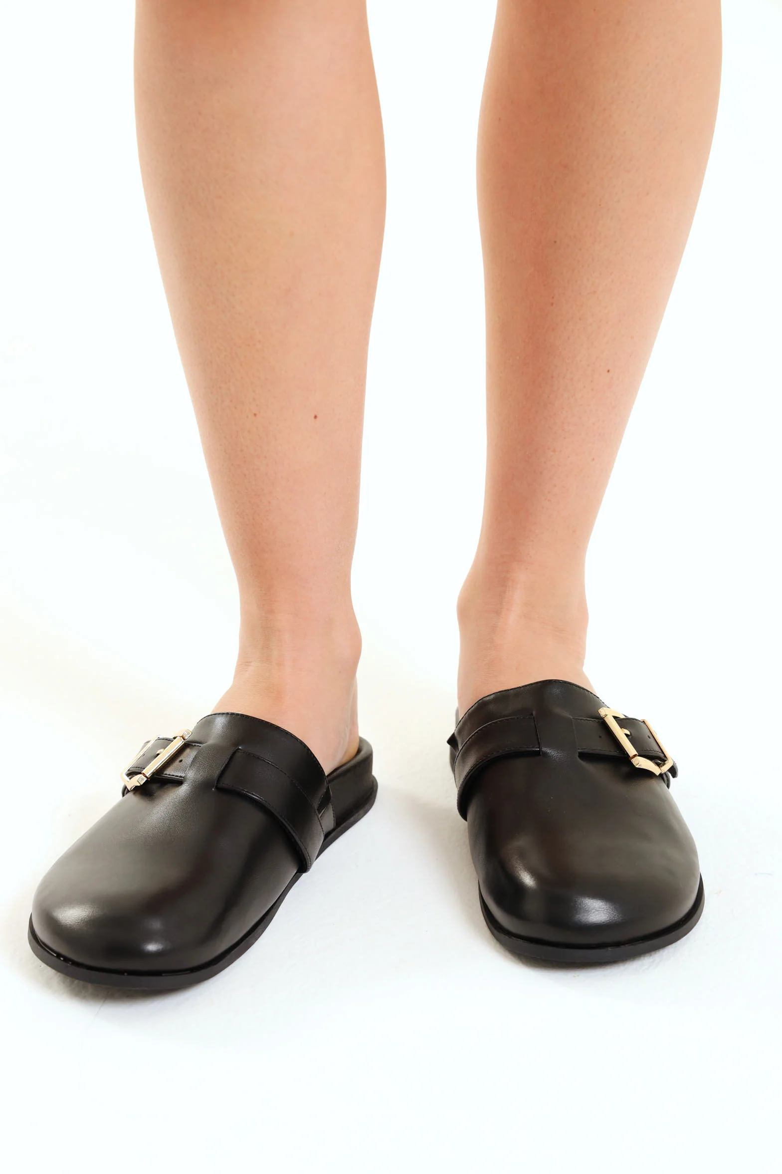 Moulded Sole Fashion Clog - Black - Image 3