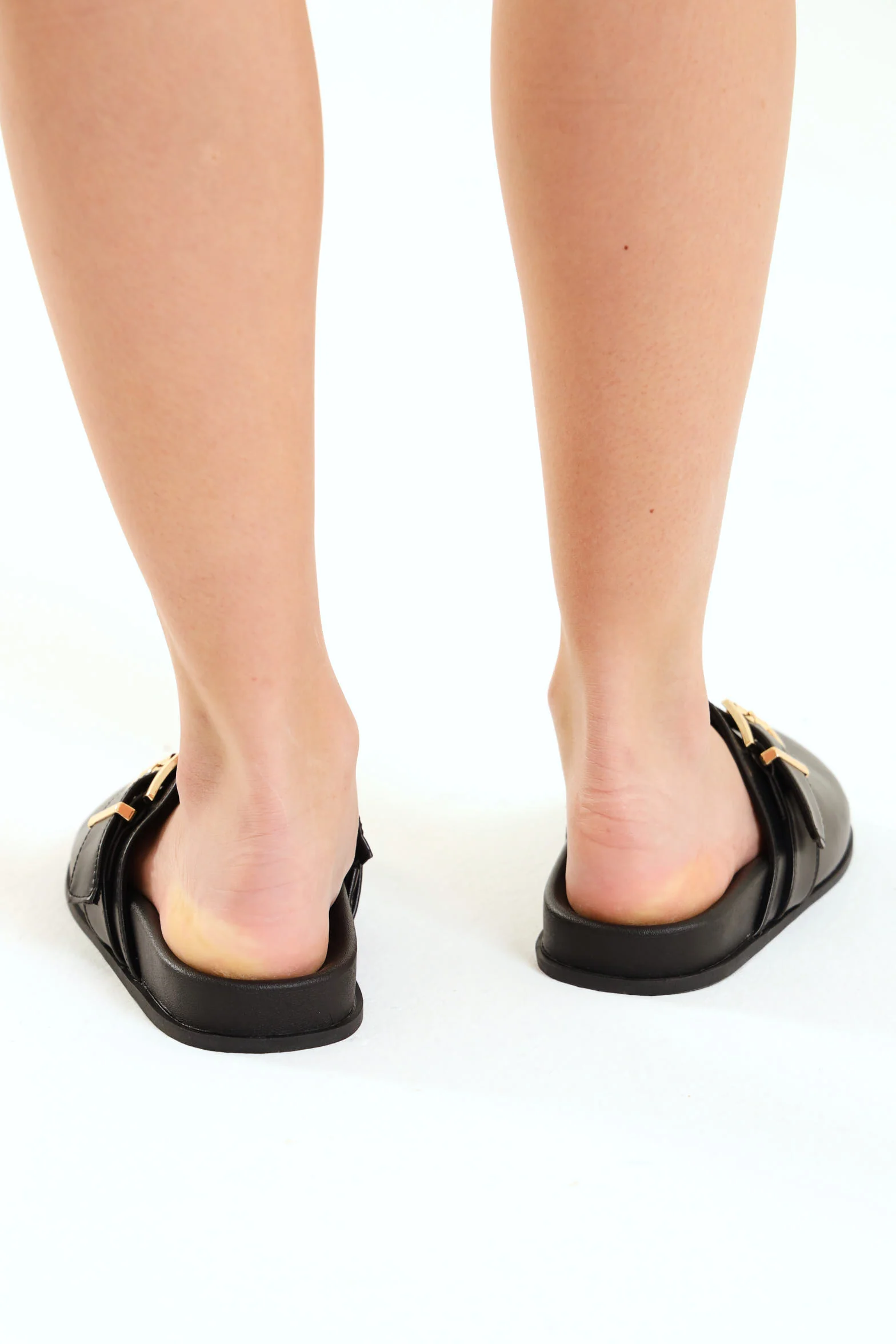 Moulded Sole Fashion Clog - Black - Image 4