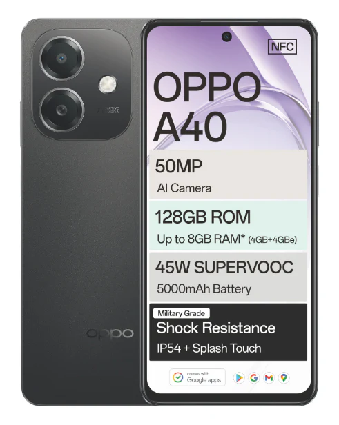 A40 Dual Sim Black Cellphone MTN - Image 2