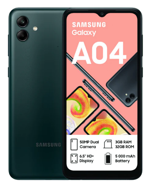Galaxy A04 32GB Dual Sim Green Cellphone MTN NL - Image 2