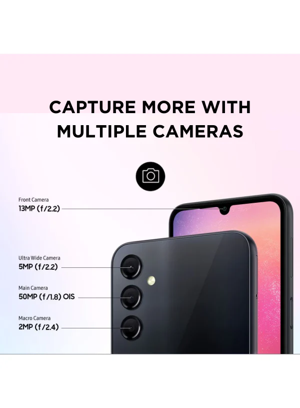 Galaxy A24 128GB Dual Sim Black Cellphone NL - Image 6