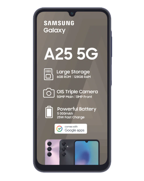 Galaxy A25 5G 128GB Dual Sim Blue Cellphone MTN