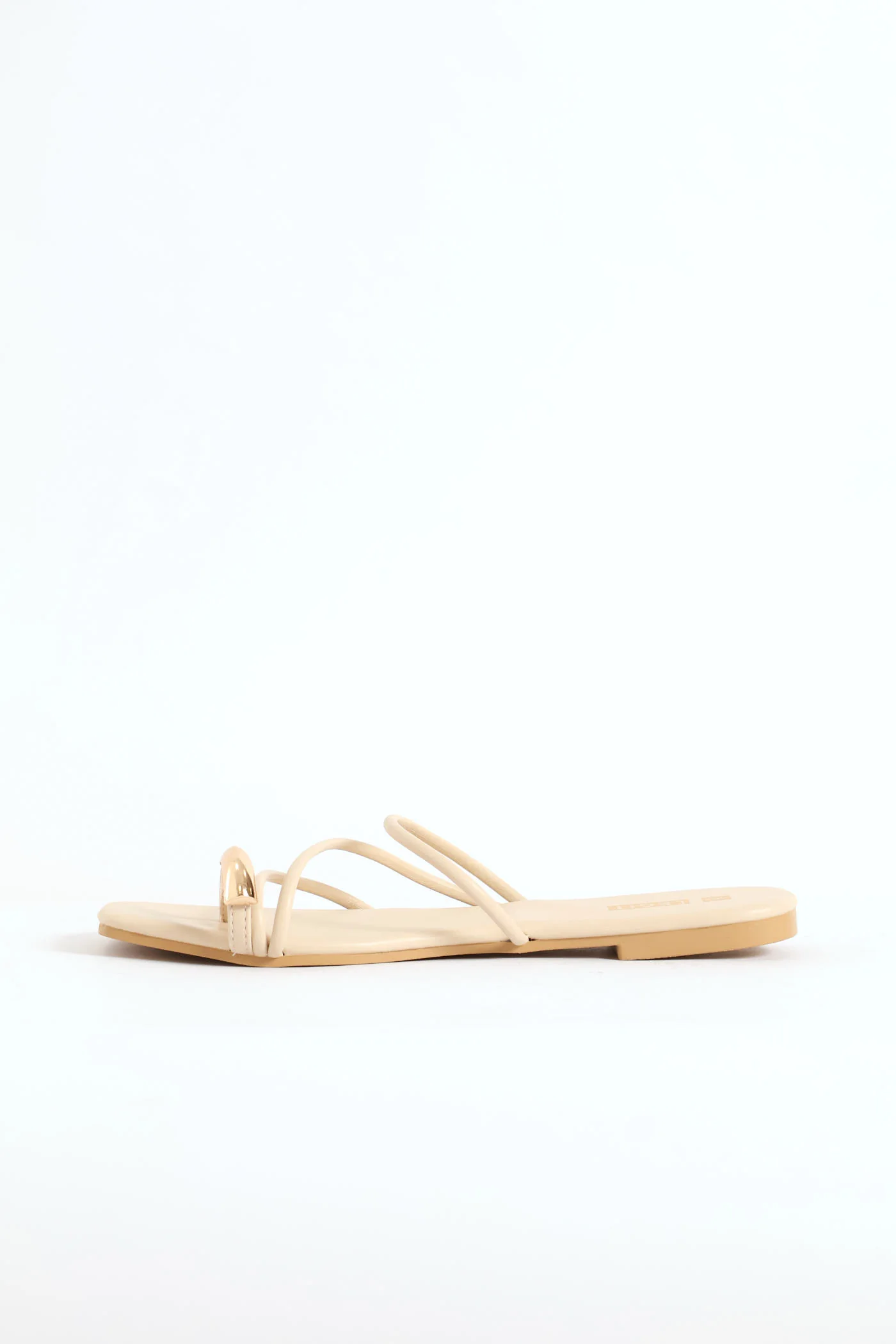 Multi Asymetrical Strap Sandal - Off White - Image 2