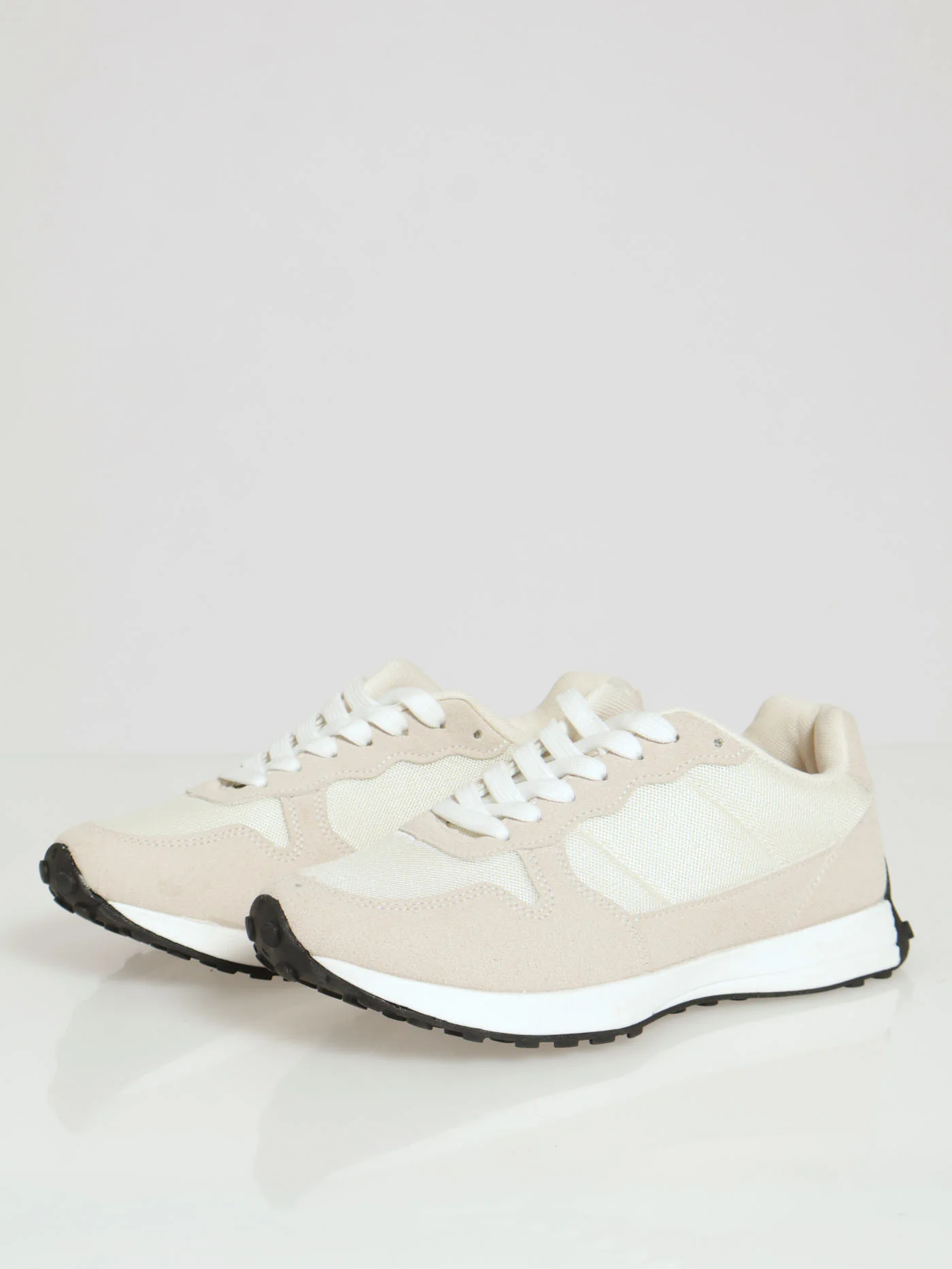 Multi Paneled Sportlook Sneaker - Sand - Image 3