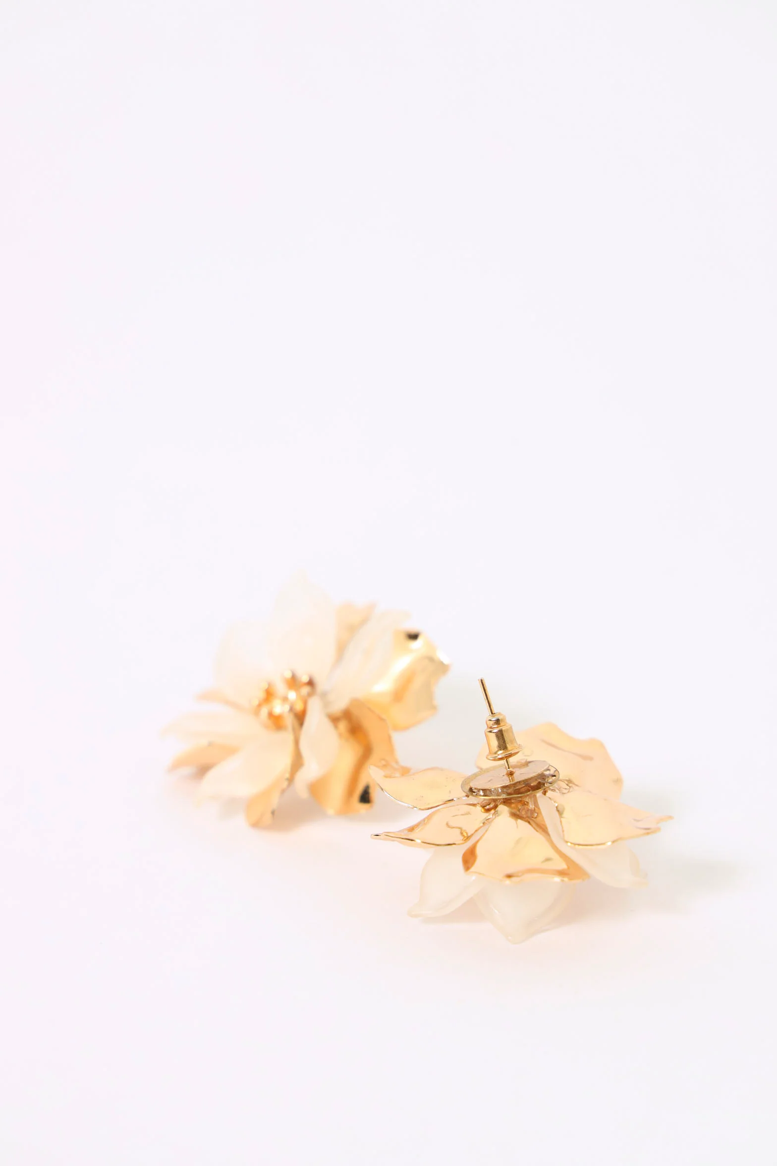 Multi Petal Statement Flower Earrings - Multi
