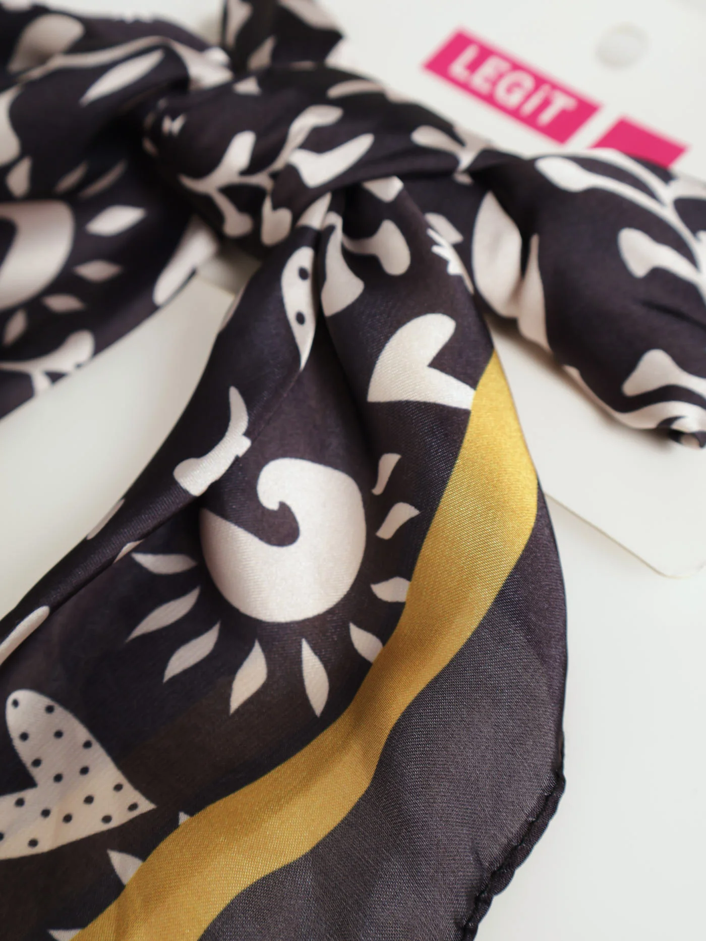 Multi Printed Satin Scarf - Image 2