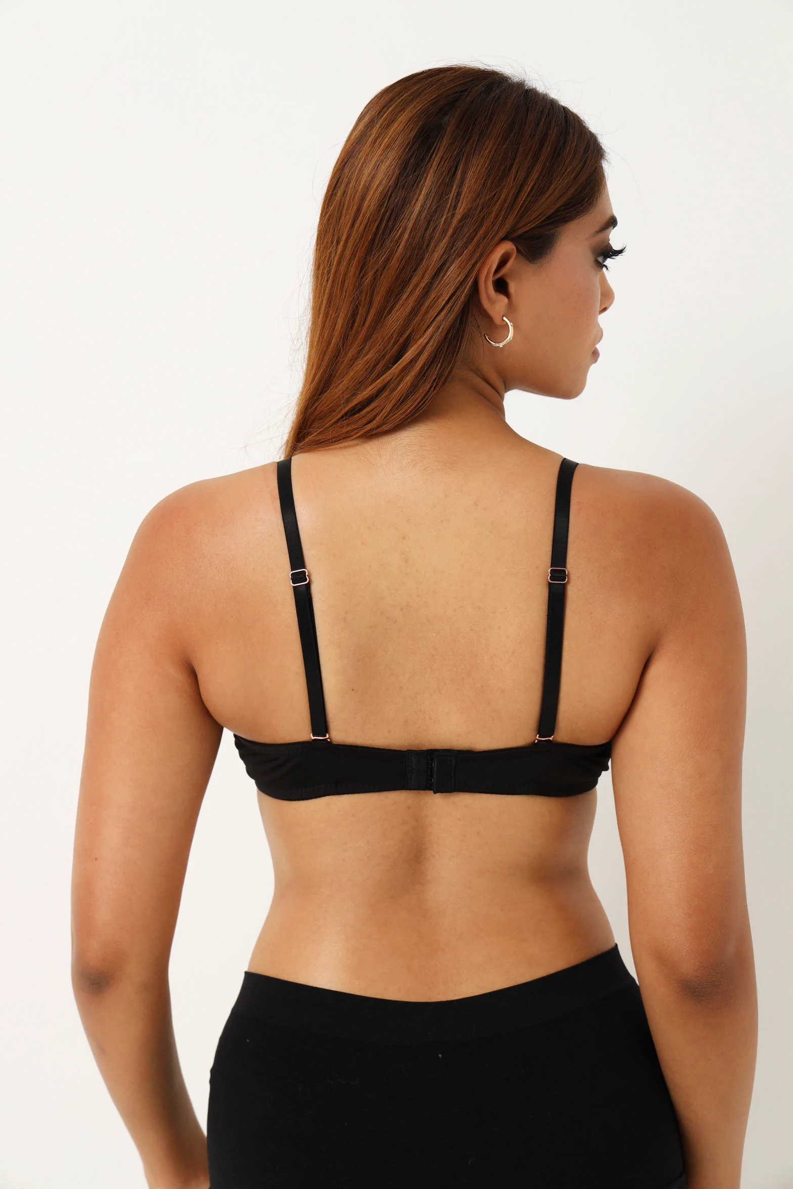 Multiway Microfibre Balconette Bra - Black - Image 4