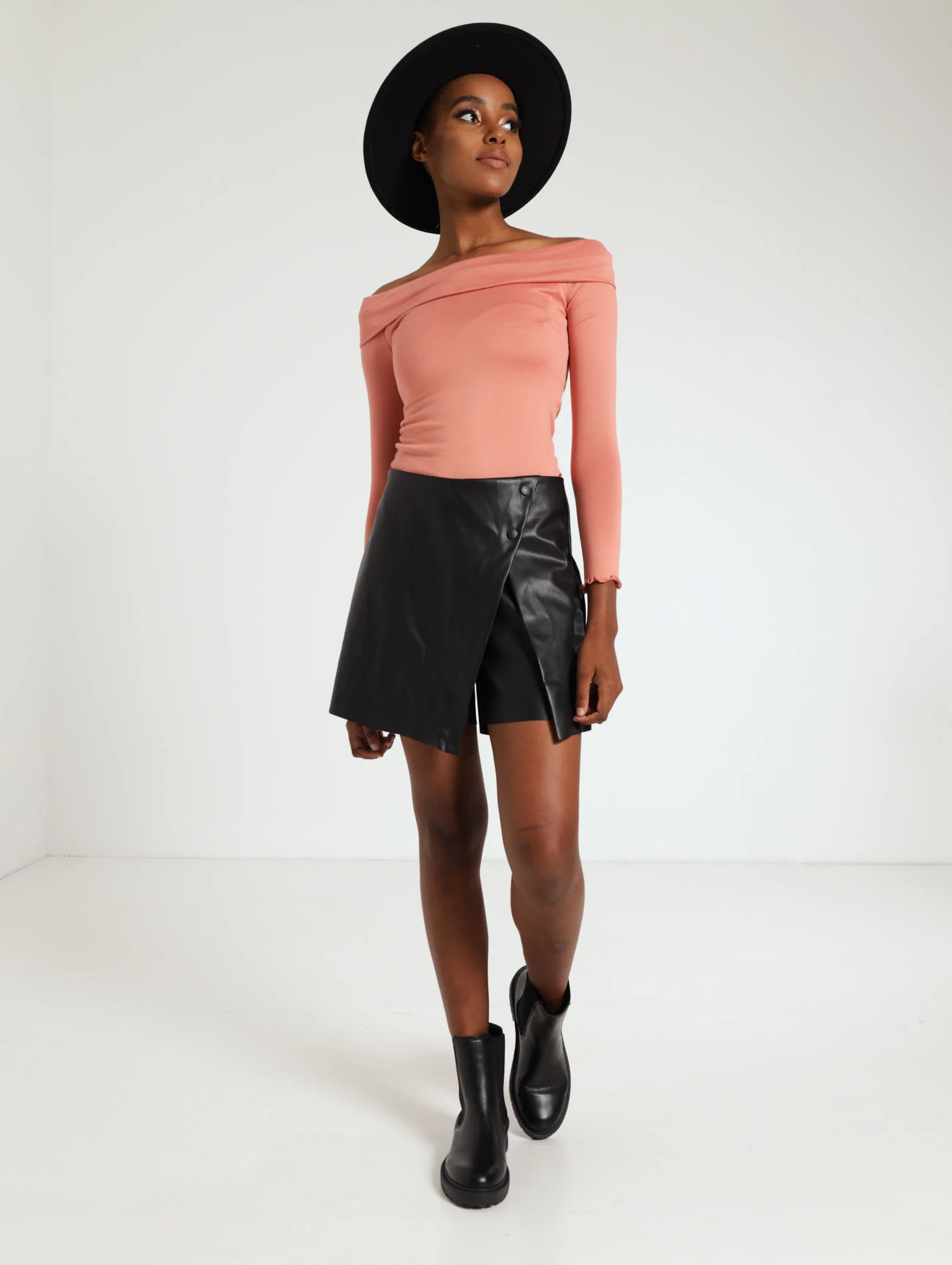 Off The Shoulder Lettuce Edge Top - Image 2