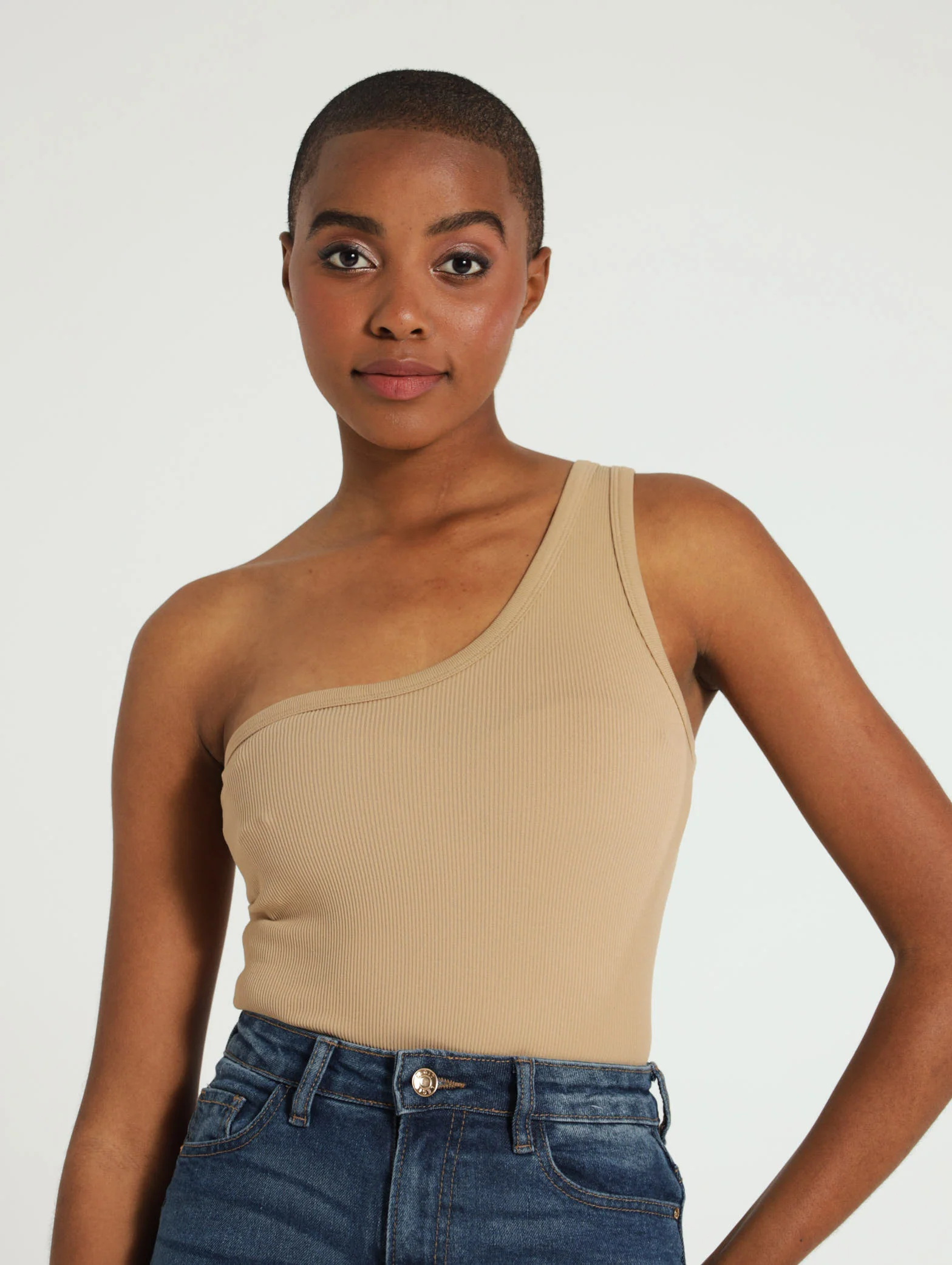 One Shoulder Seamless Top