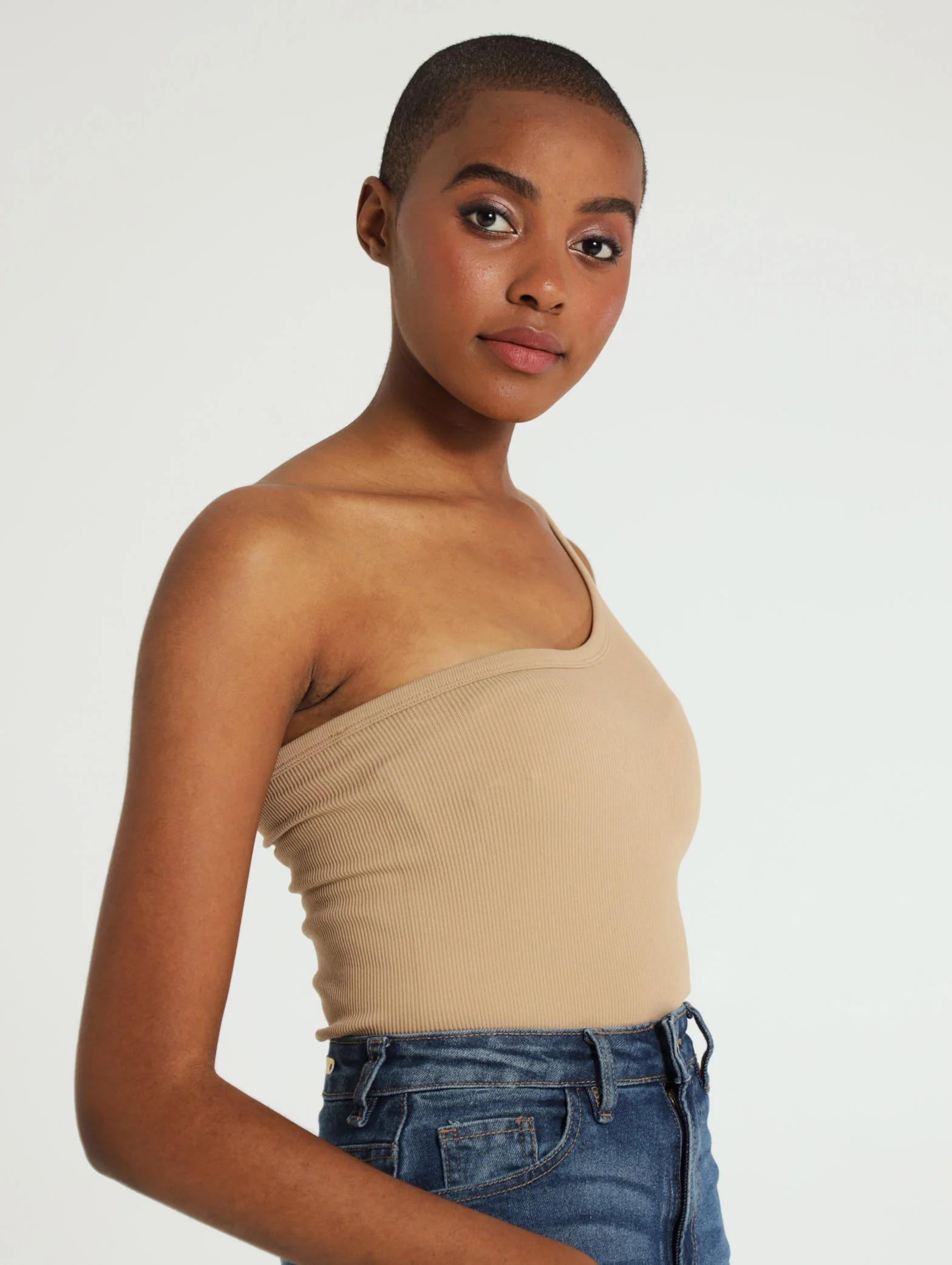 One Shoulder Seamless Top - Image 2