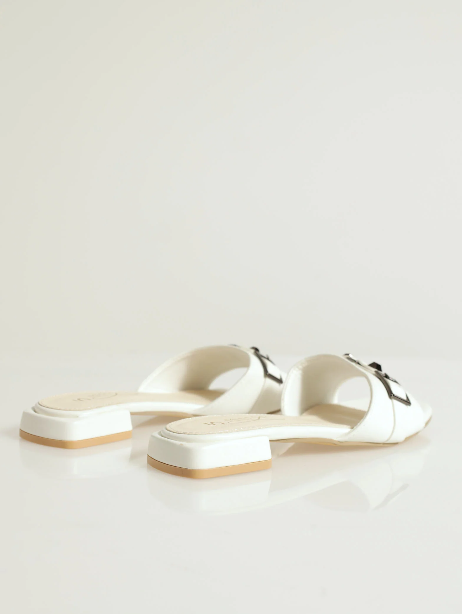 One Strap Push In Mule With Studs & Buckle - Image 4