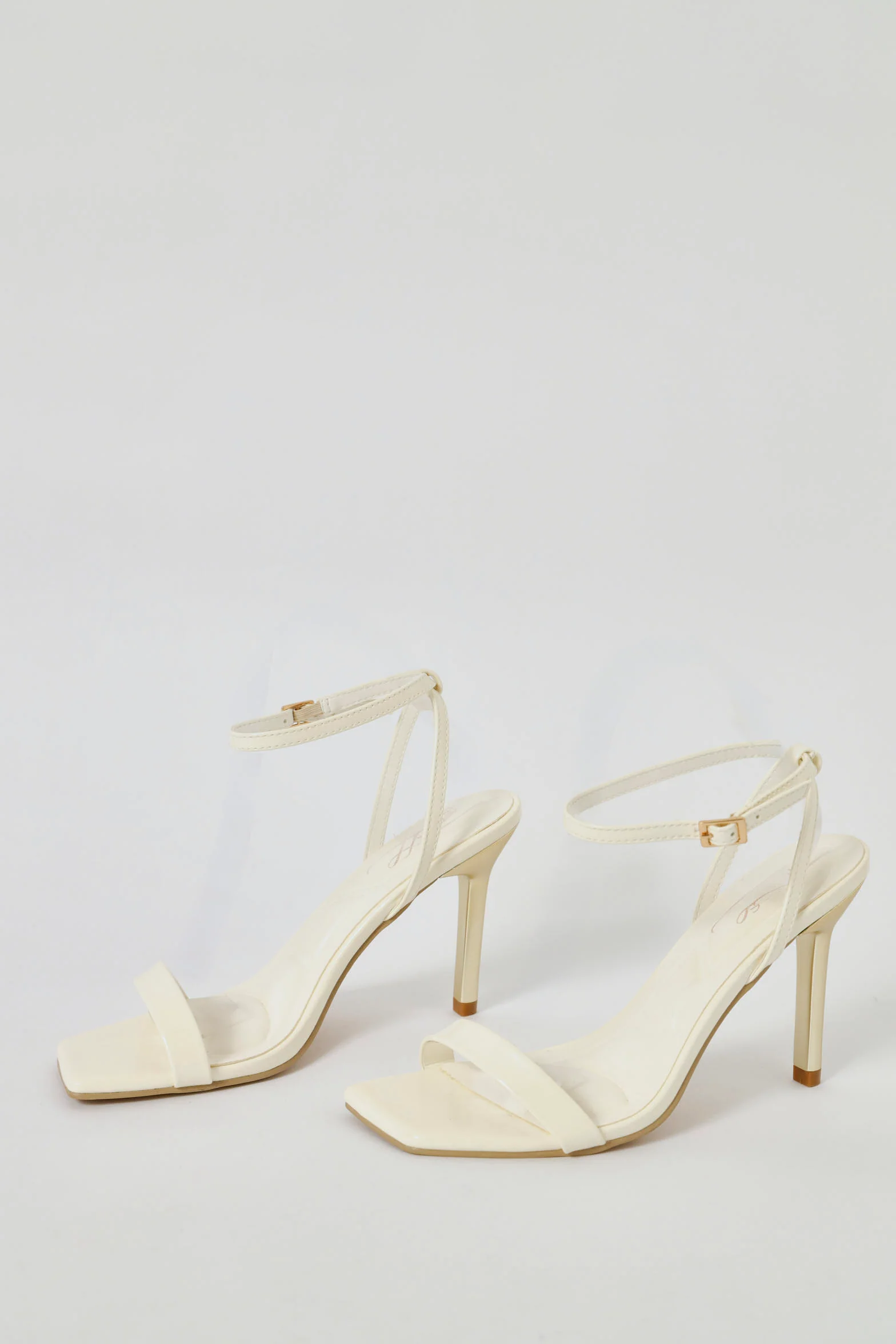 One Strap Sandal Heel - Off White - Image 3