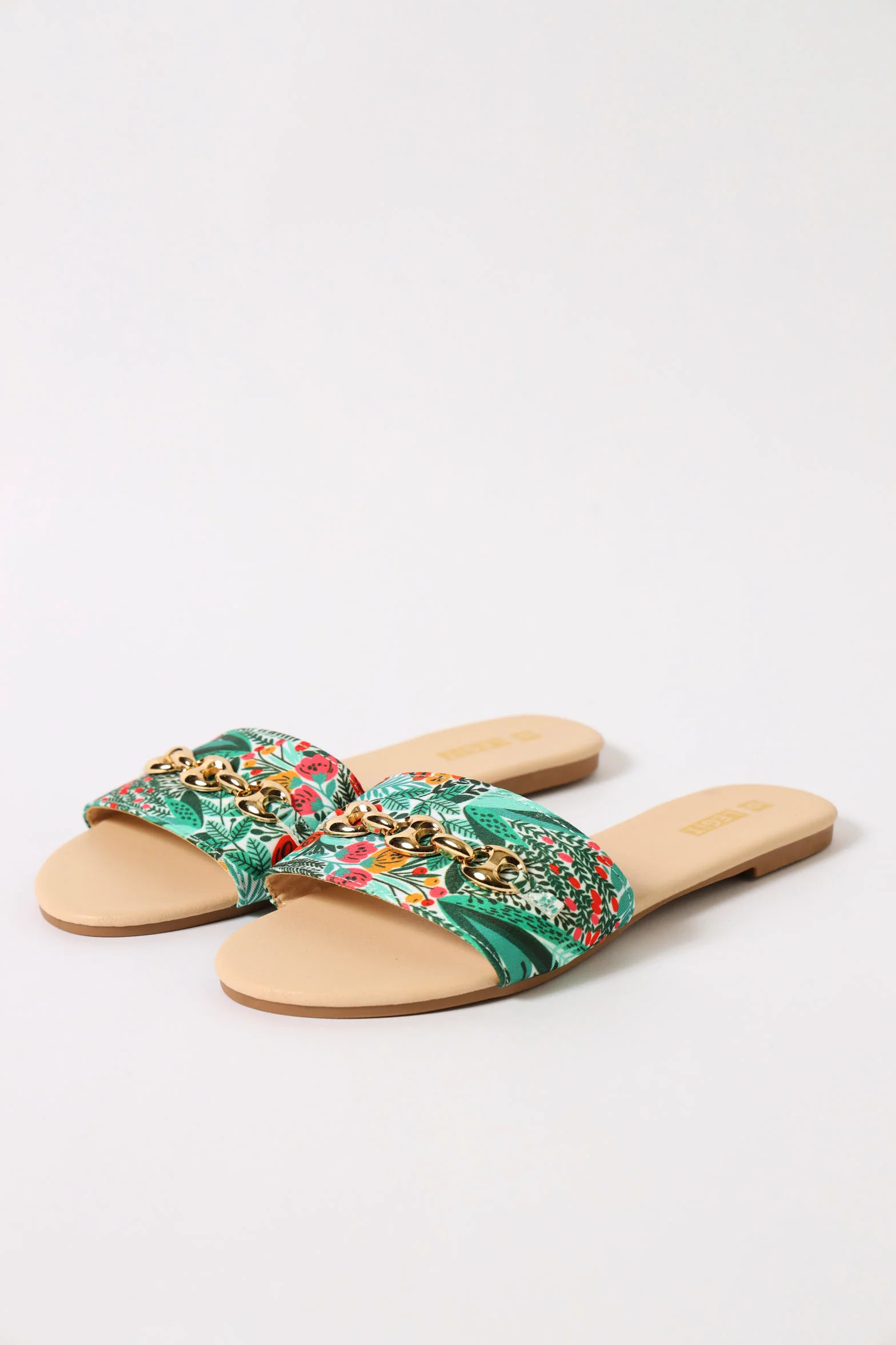 One Strap Three Trim Link Sandal - Multi - Image 3