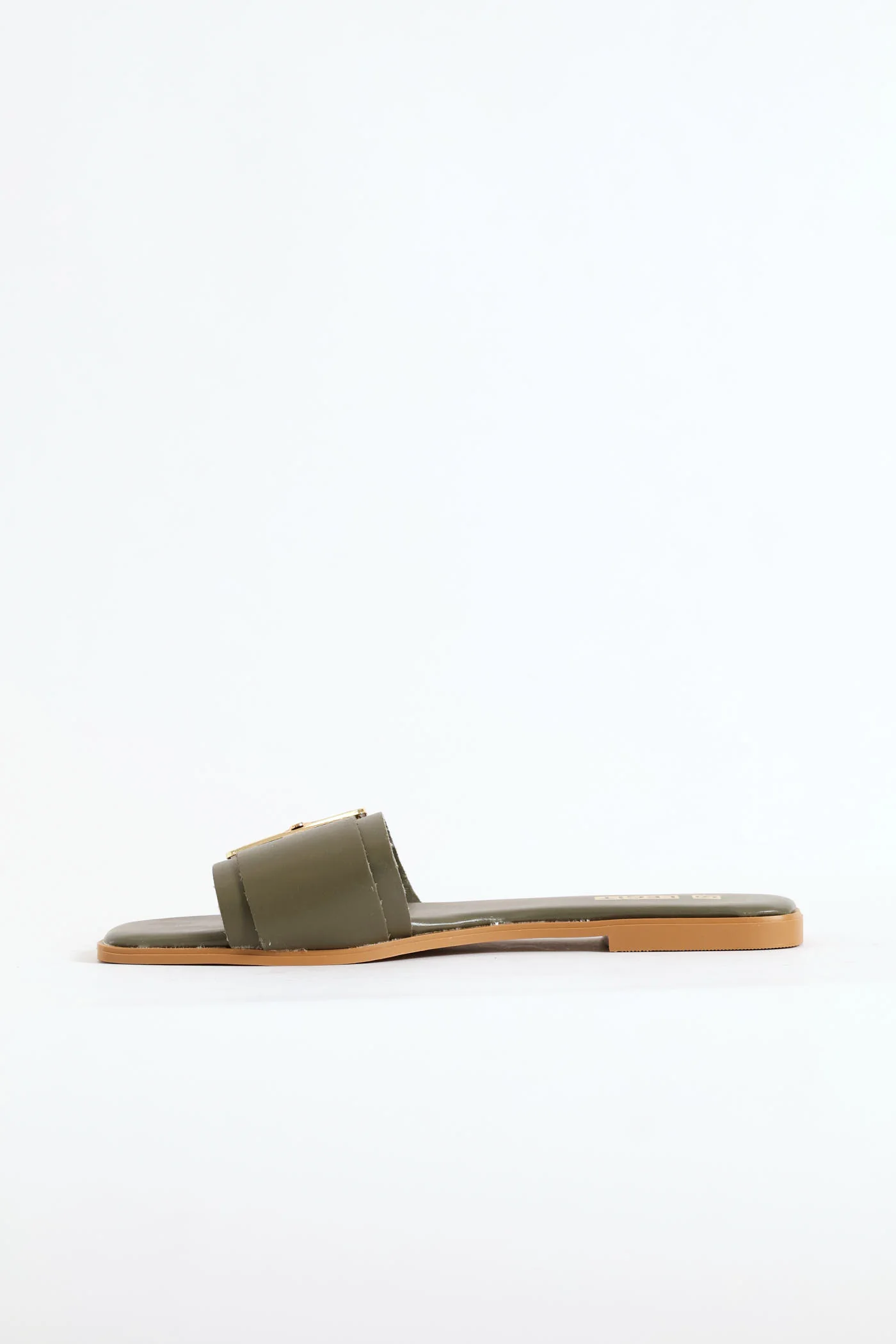 One Strap With Buckle Sandal - Fatigue - Image 2