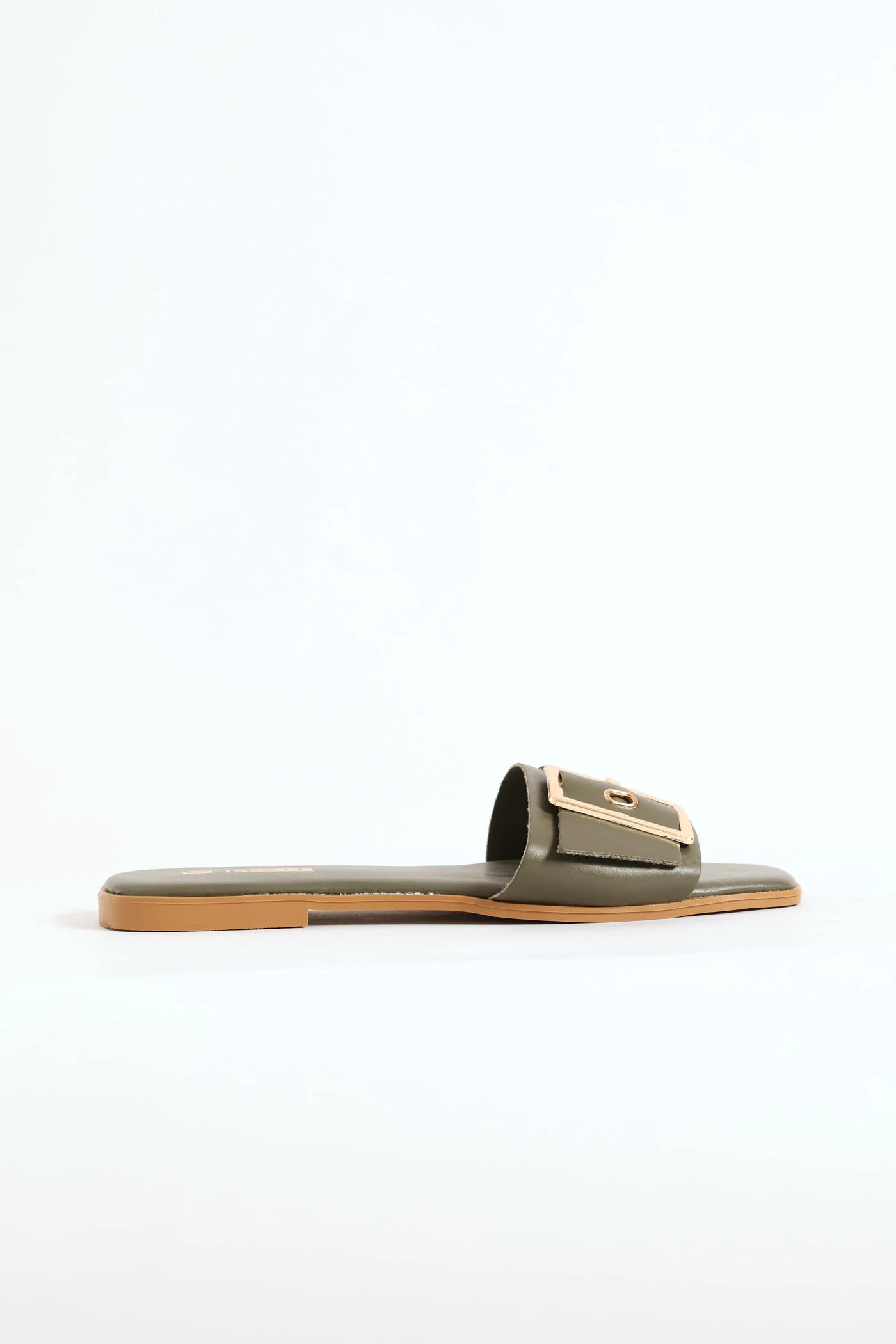 One Strap With Buckle Sandal - Fatigue - Image 4