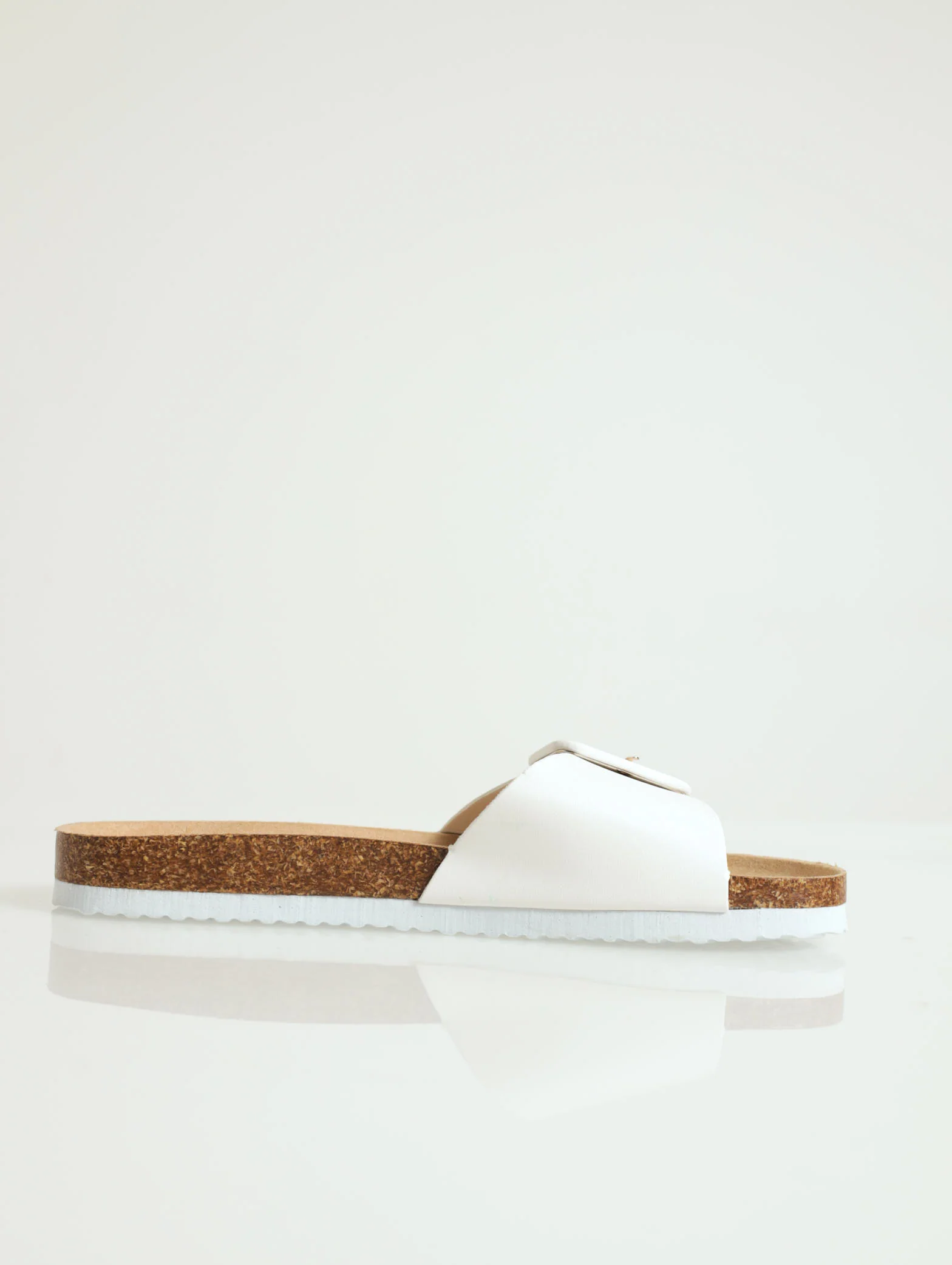 One Strap With Self Colour Buckle Sandal - Image 2