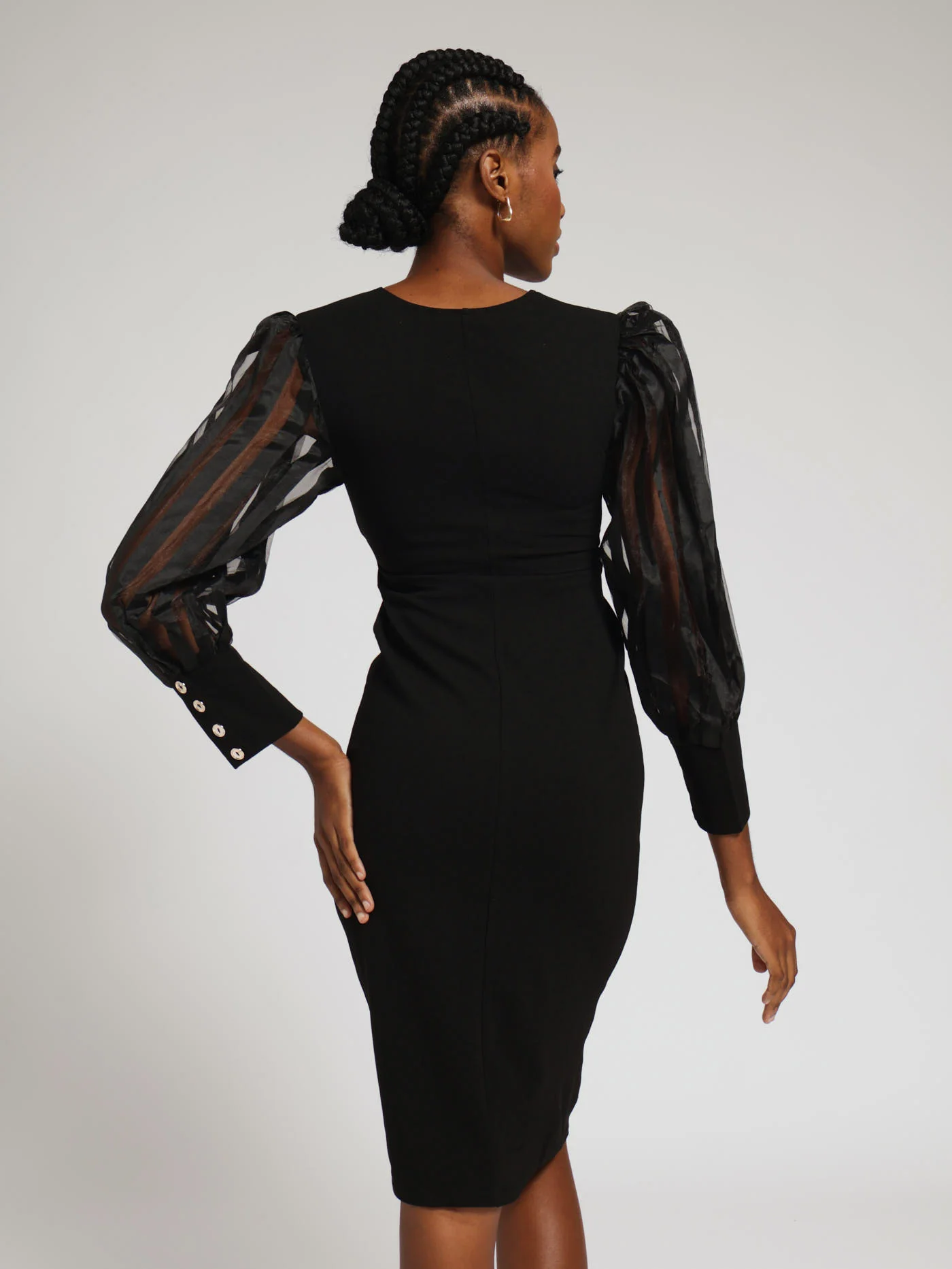 One Up Fashion Dress - Black - Image 3