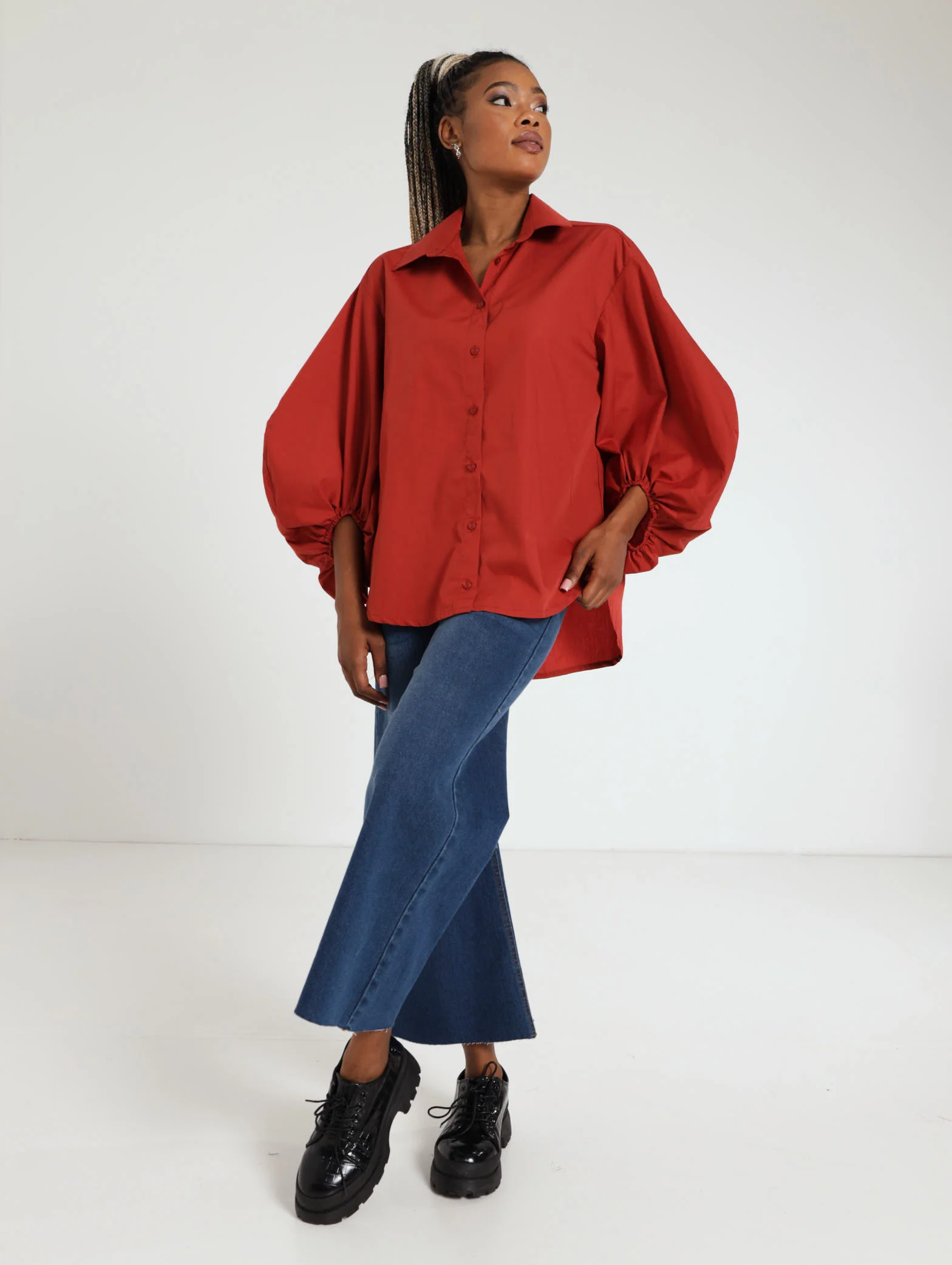 Oversized Button Through Shirt - Image 2