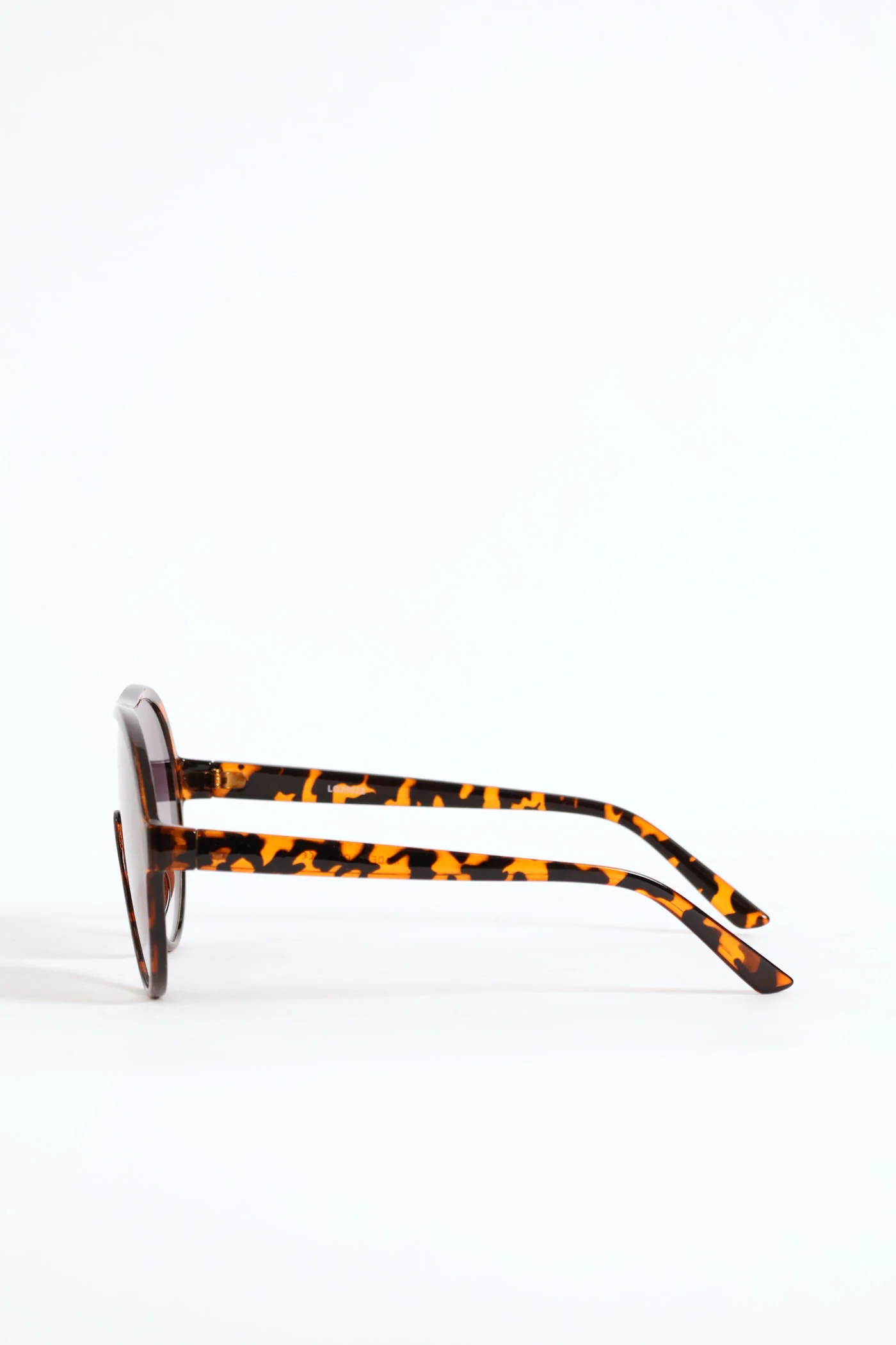 Oversized Retro Sunglasses - Brown - Image 2