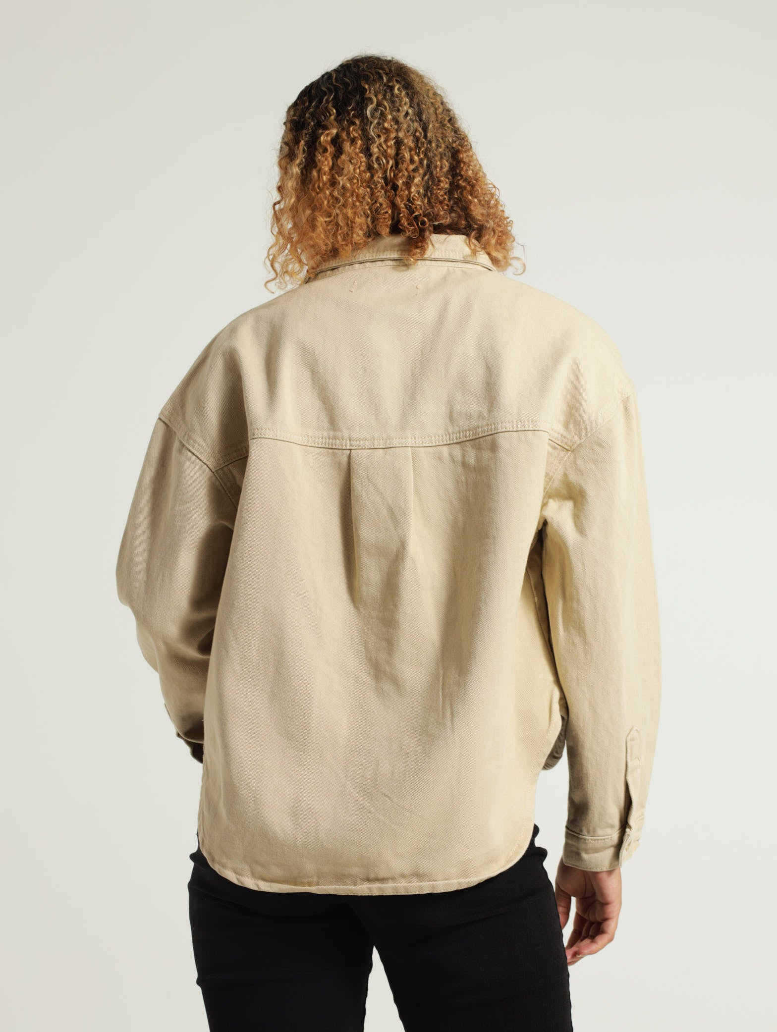 Oversized Twill Shacket - Image 3
