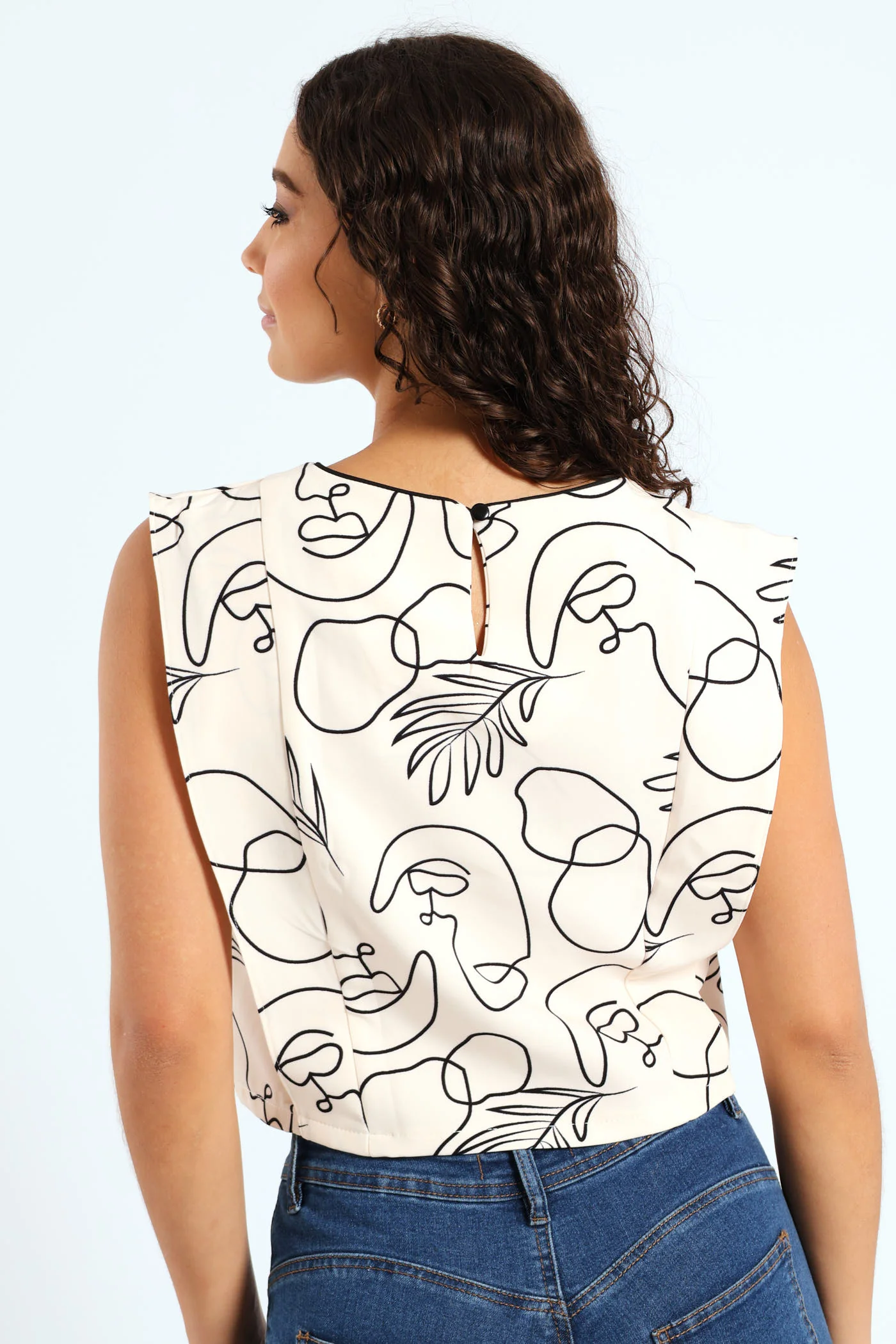 Panel Detail Printed Barbi Top - Multi - Image 4
