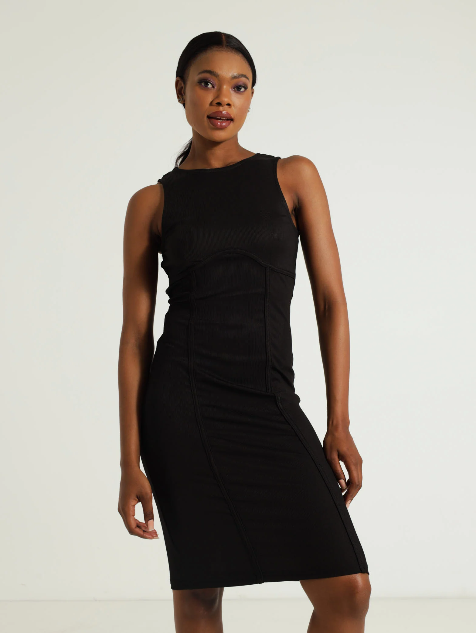 Panelled Corset Bodycon Dress