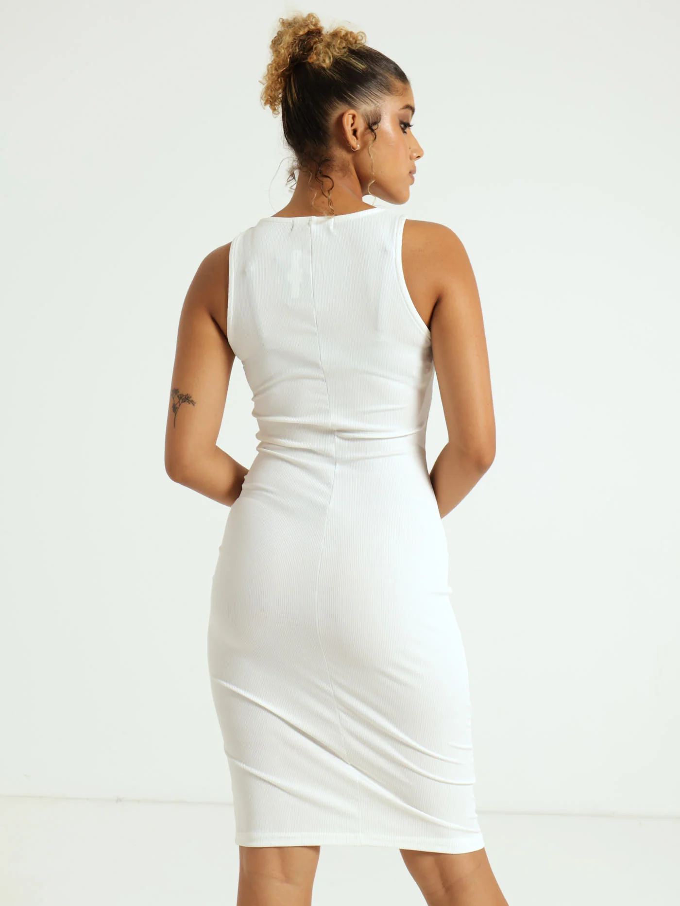 Panelled Corset Bodycon Dress - Image 3
