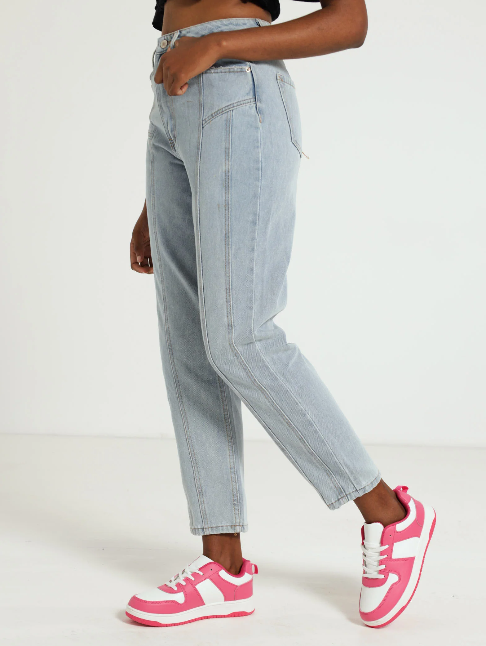 Panelled Mom Jean - Image 2