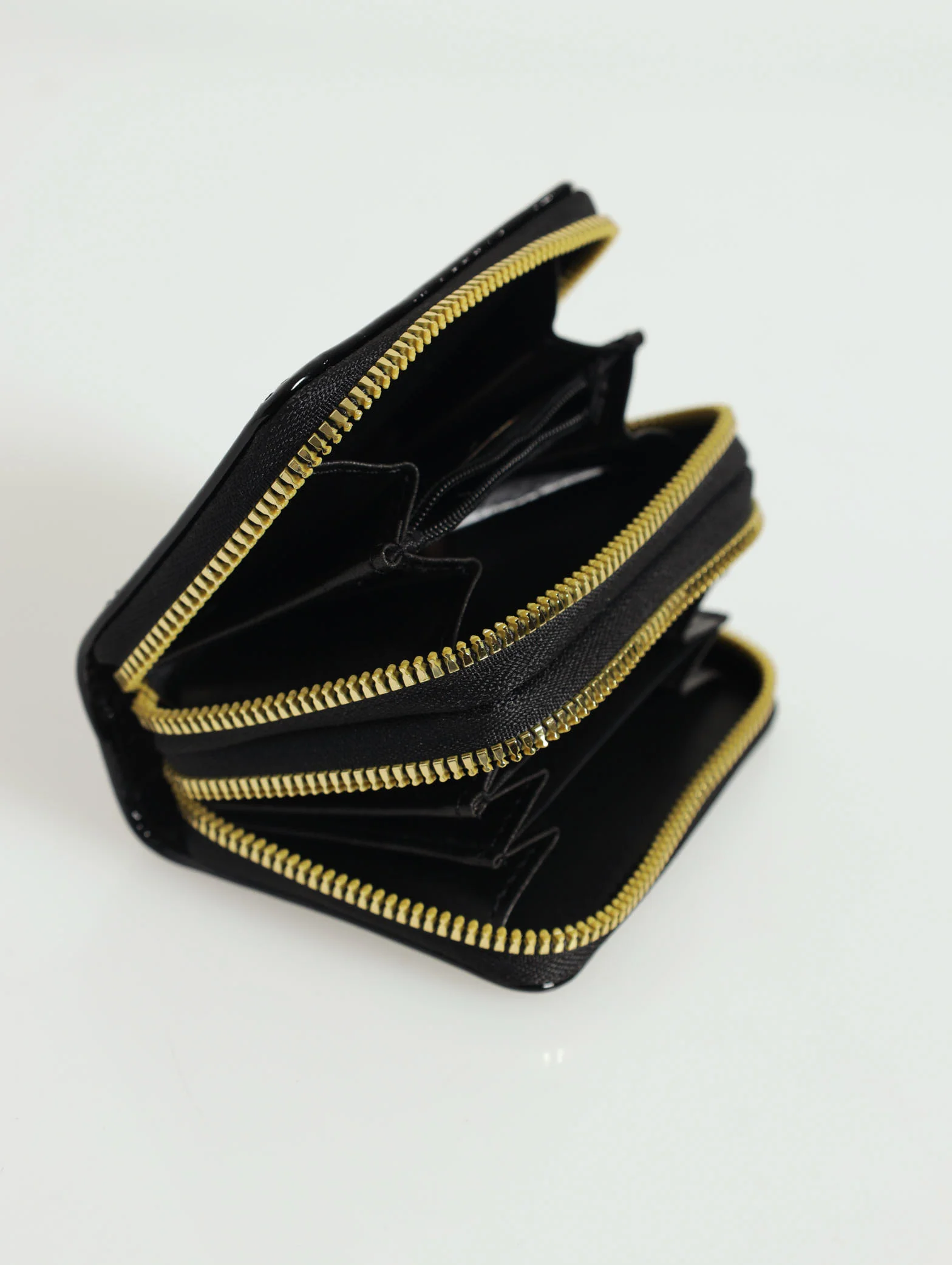 Patent Butterfly Charm Purse - Black - Image 3