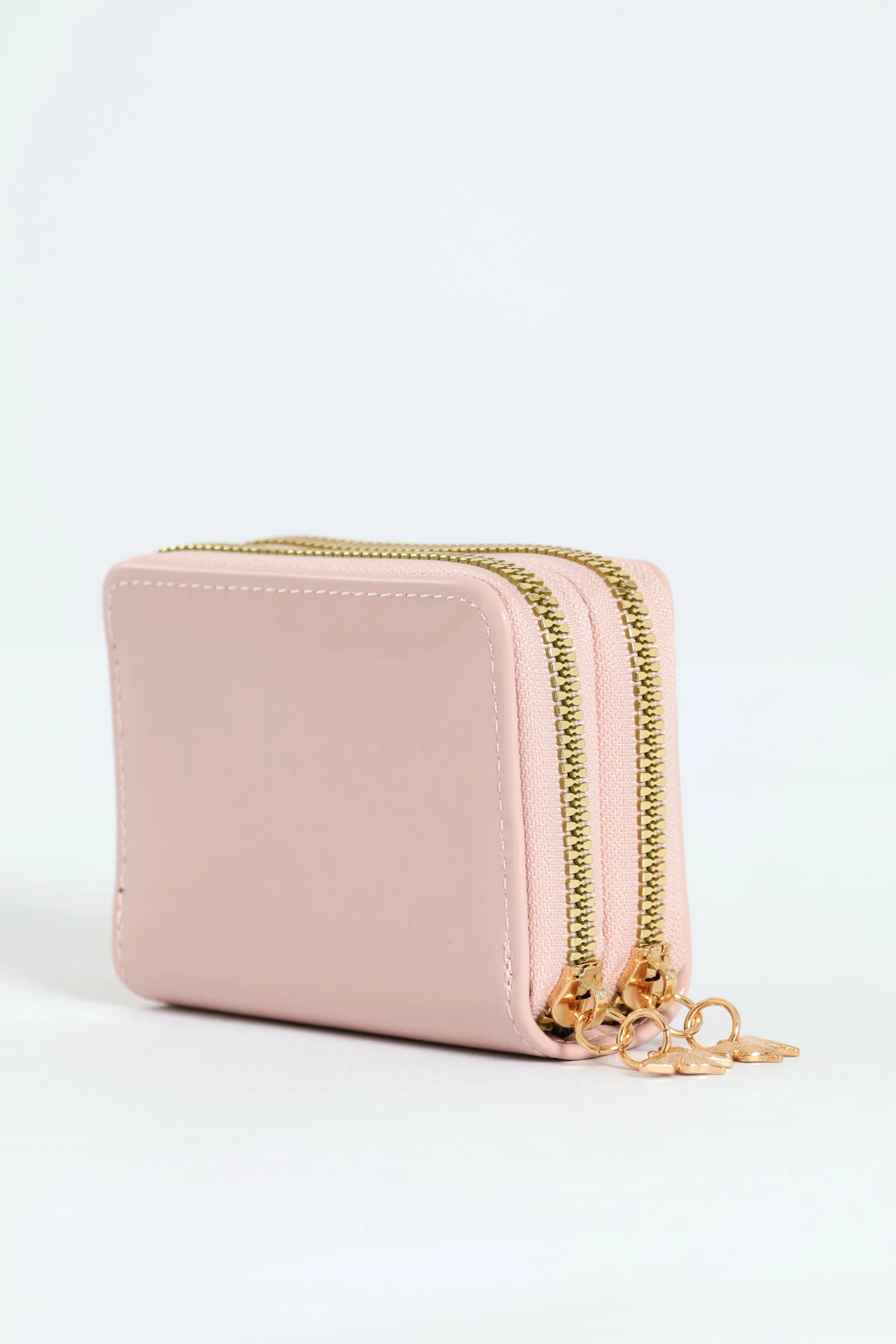 Patent Butterfly Charm Purse - Pink - Image 4