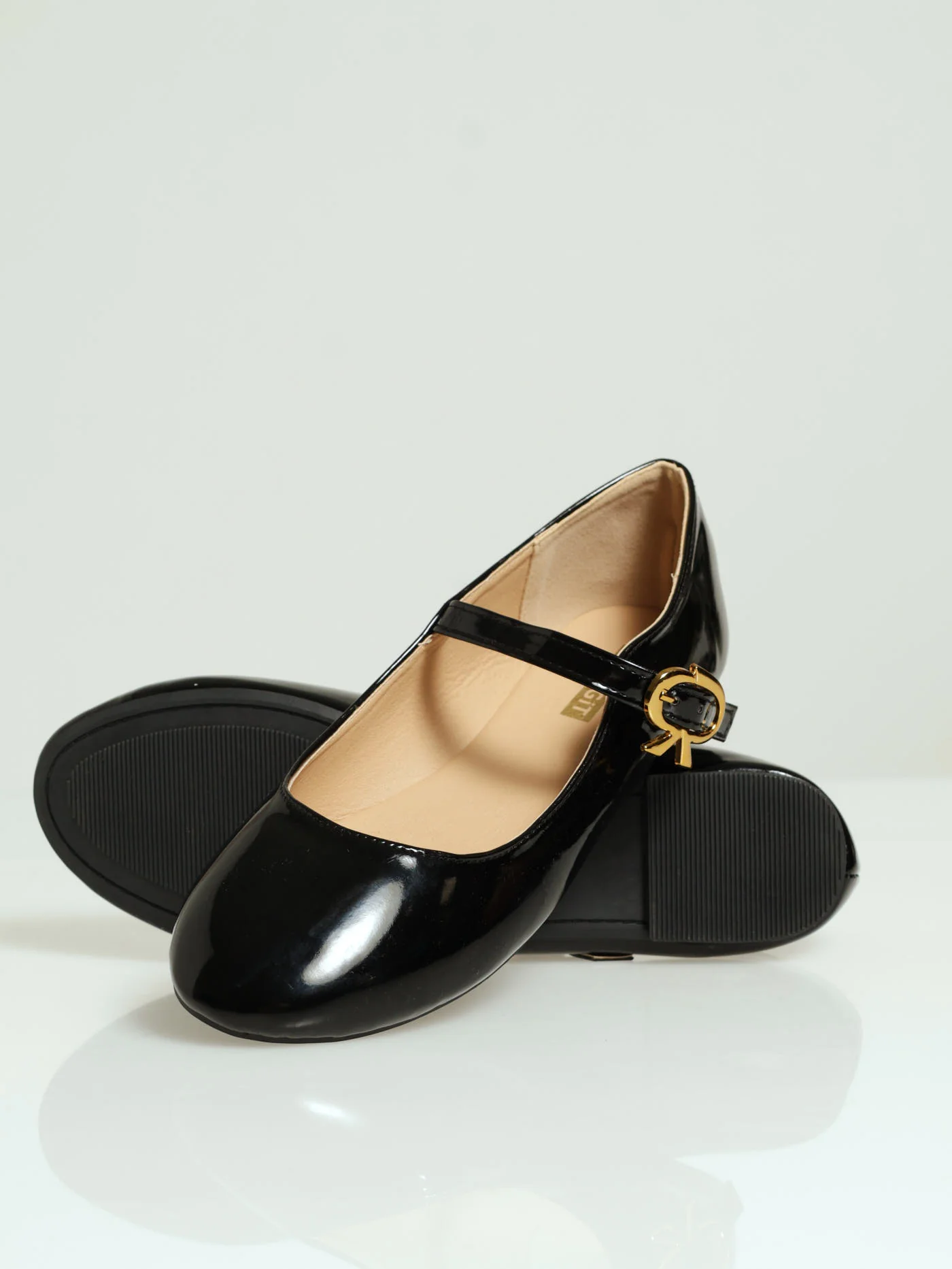 Patent Dainty Mary Jane Pump - Black