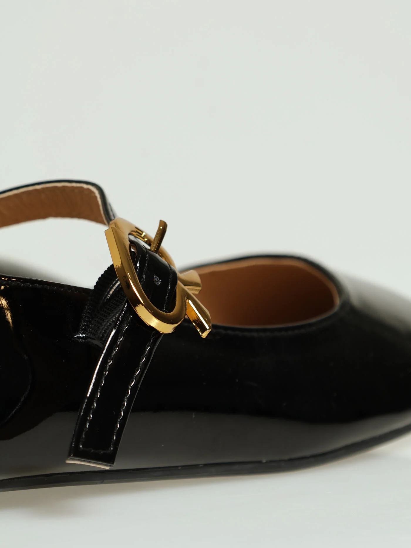 Patent Dainty Mary Jane Pump - Black - Image 6