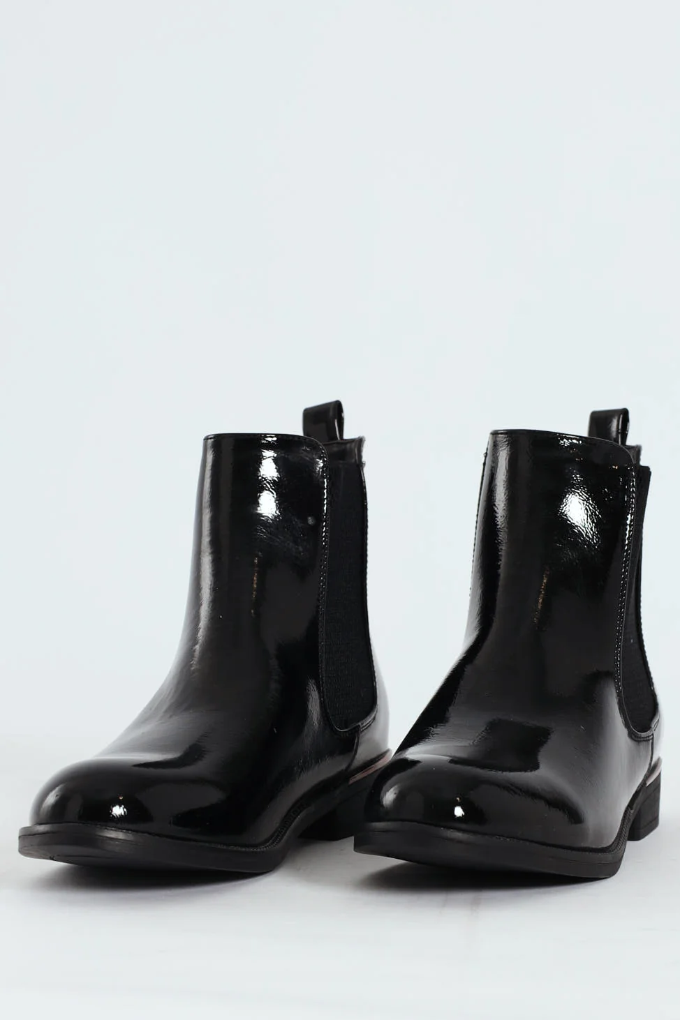 Patent Short Black Boot - Black - Image 10