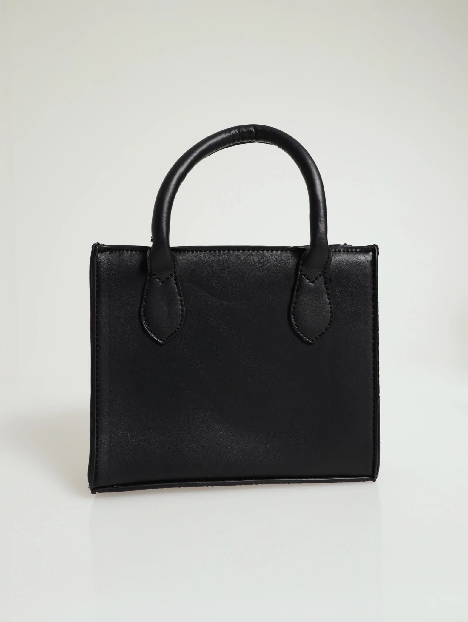 Pearl Charm Detail Mini Tote Bag - Image 3
