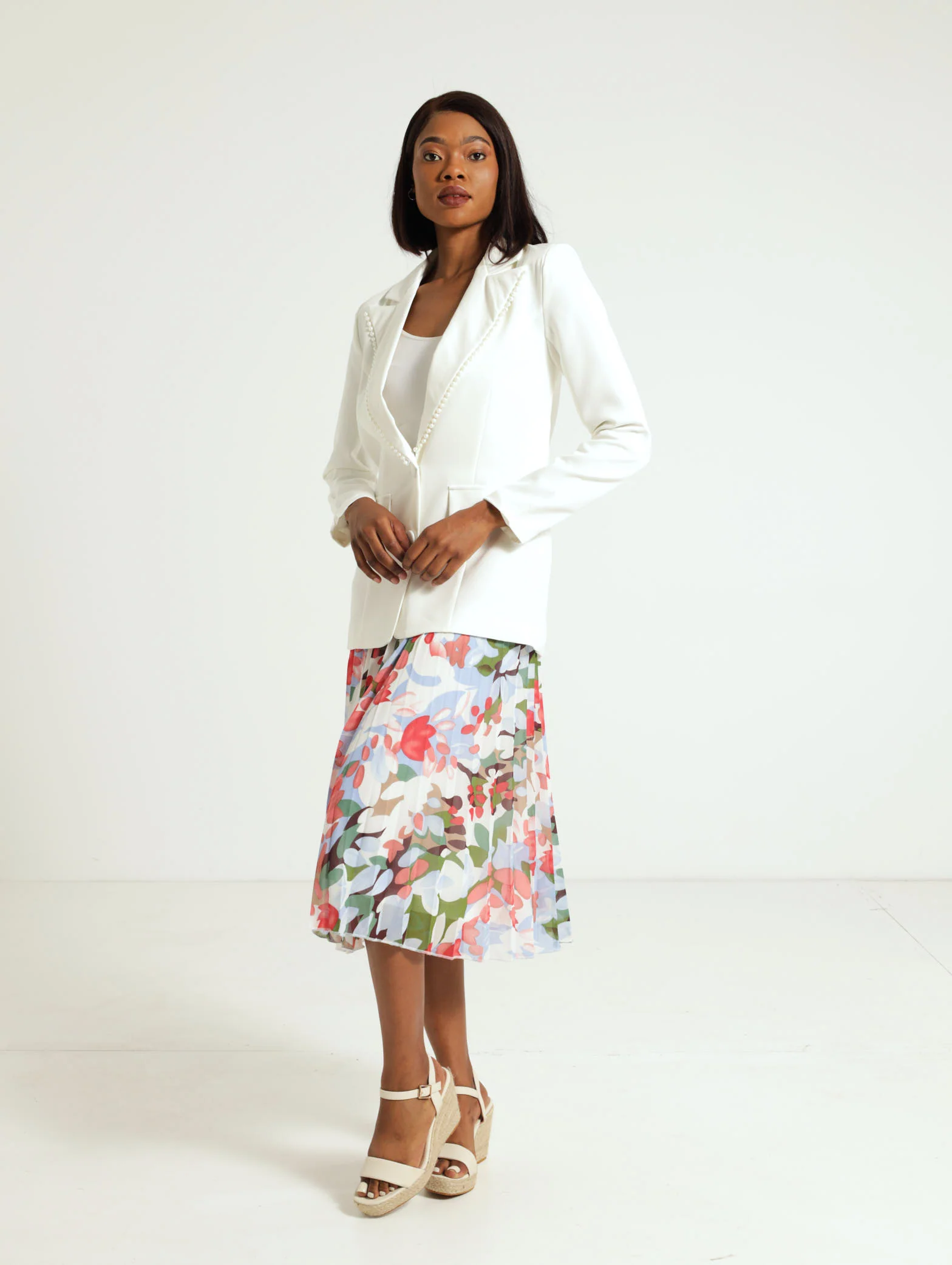 Pearl Detail Blazer - Image 2
