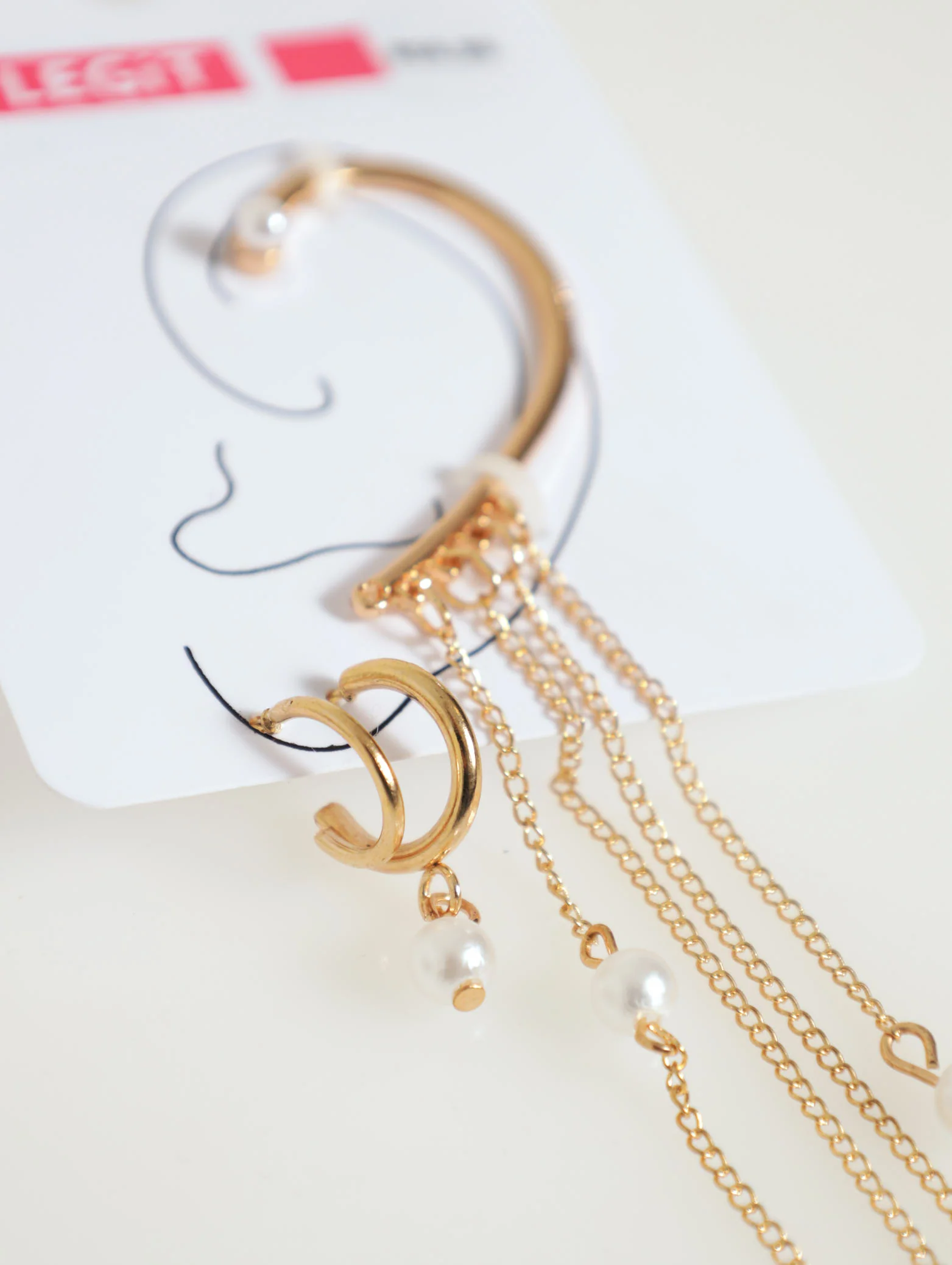 Pearl Hanging Ear Cuff - Image 2