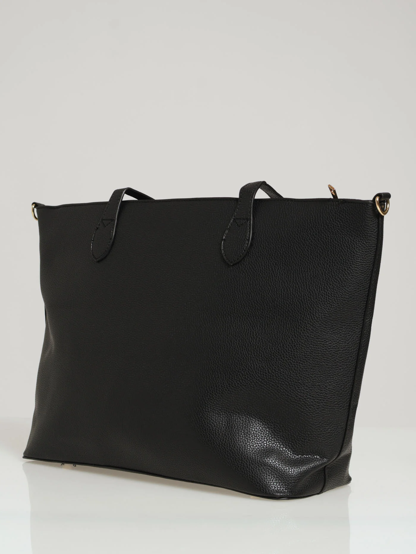 Pebble Minimal Shopper Bag - Black - Image 3