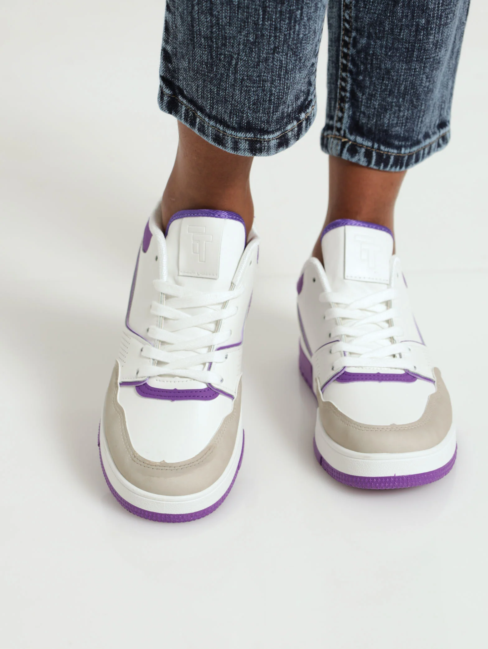 Pin Punch Panneled Skater Sneaker - Image 2