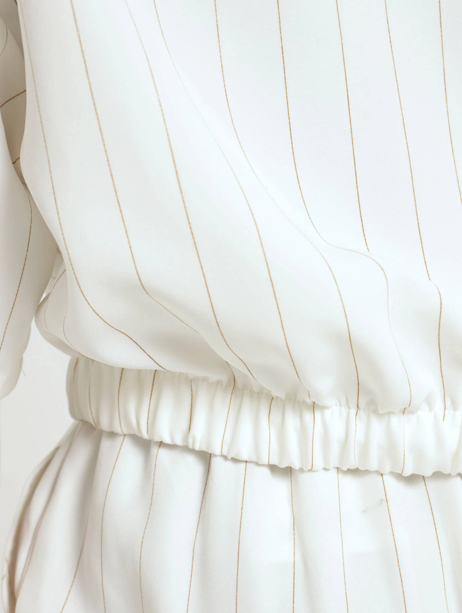 Pin Stripe Tee - Cream - Image 6