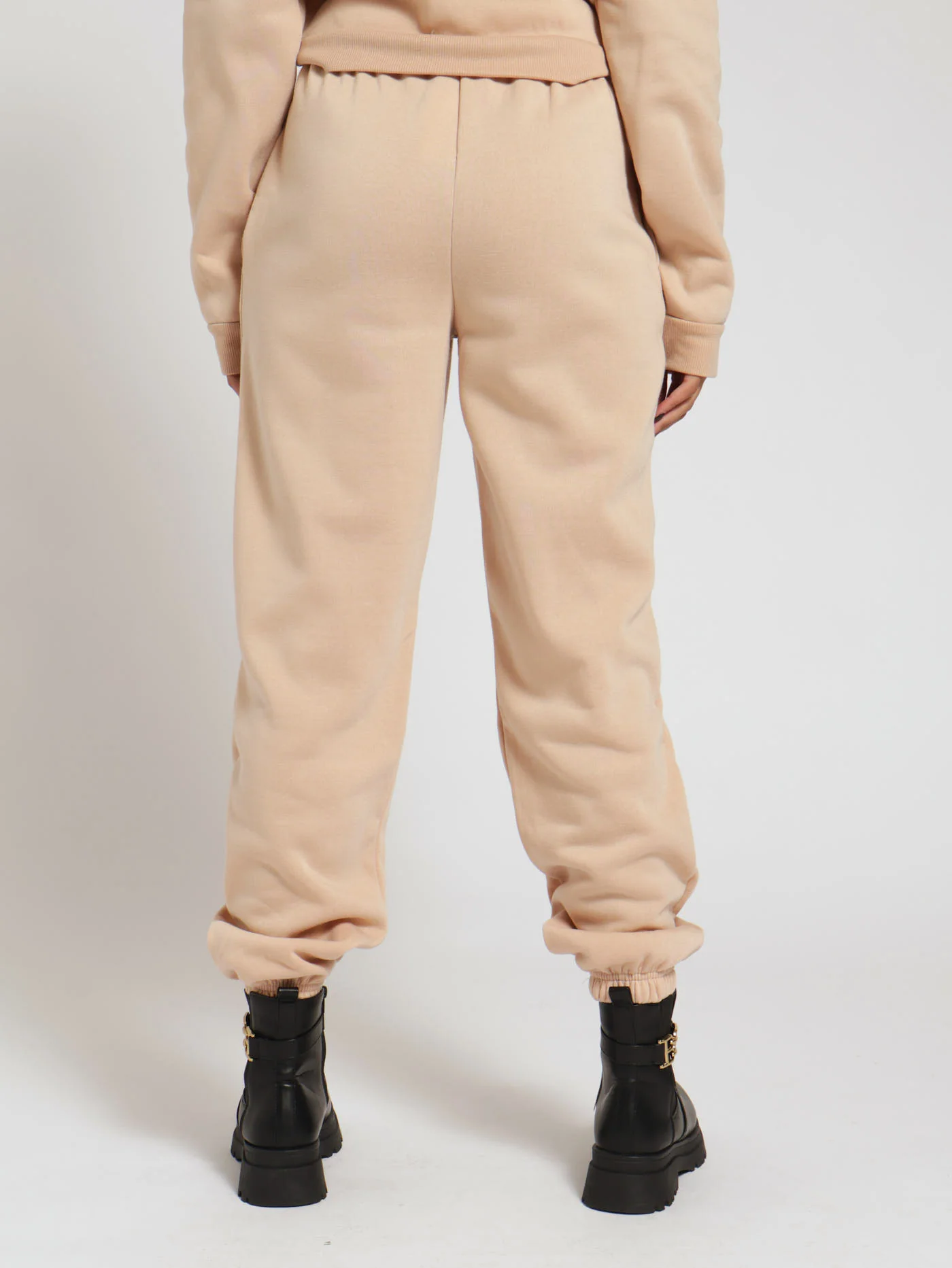 Plain Embroidered Jogger - Stone - Image 3