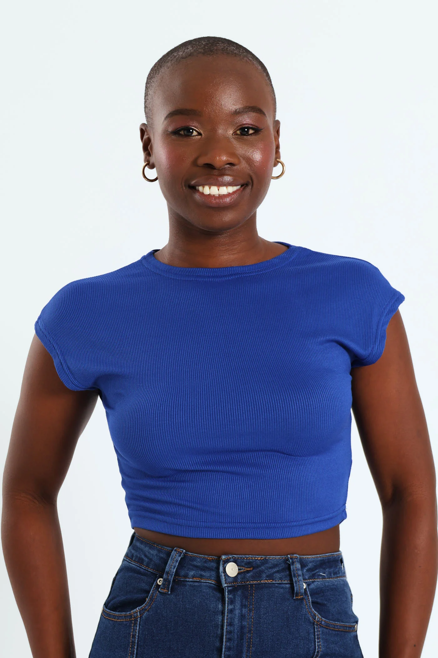 Plain Muscle Tee - Cobalt