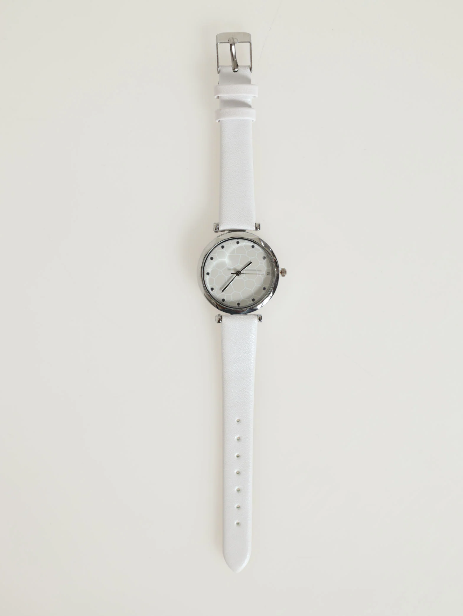 Plain Pu Strap Diamante Dial Watch